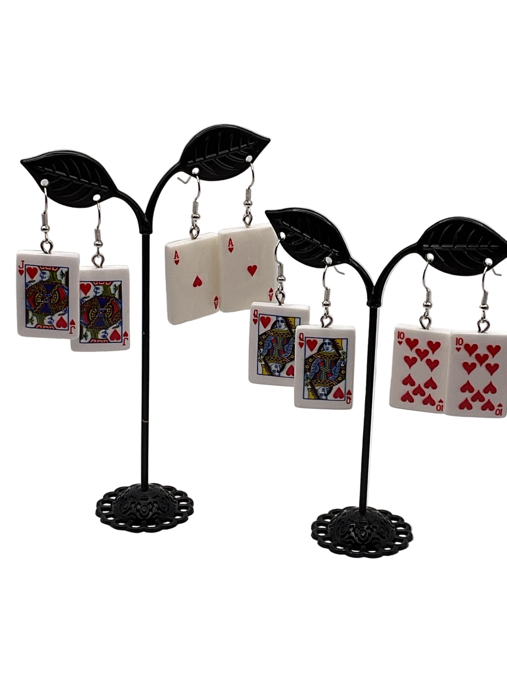 Heart Card Earrings