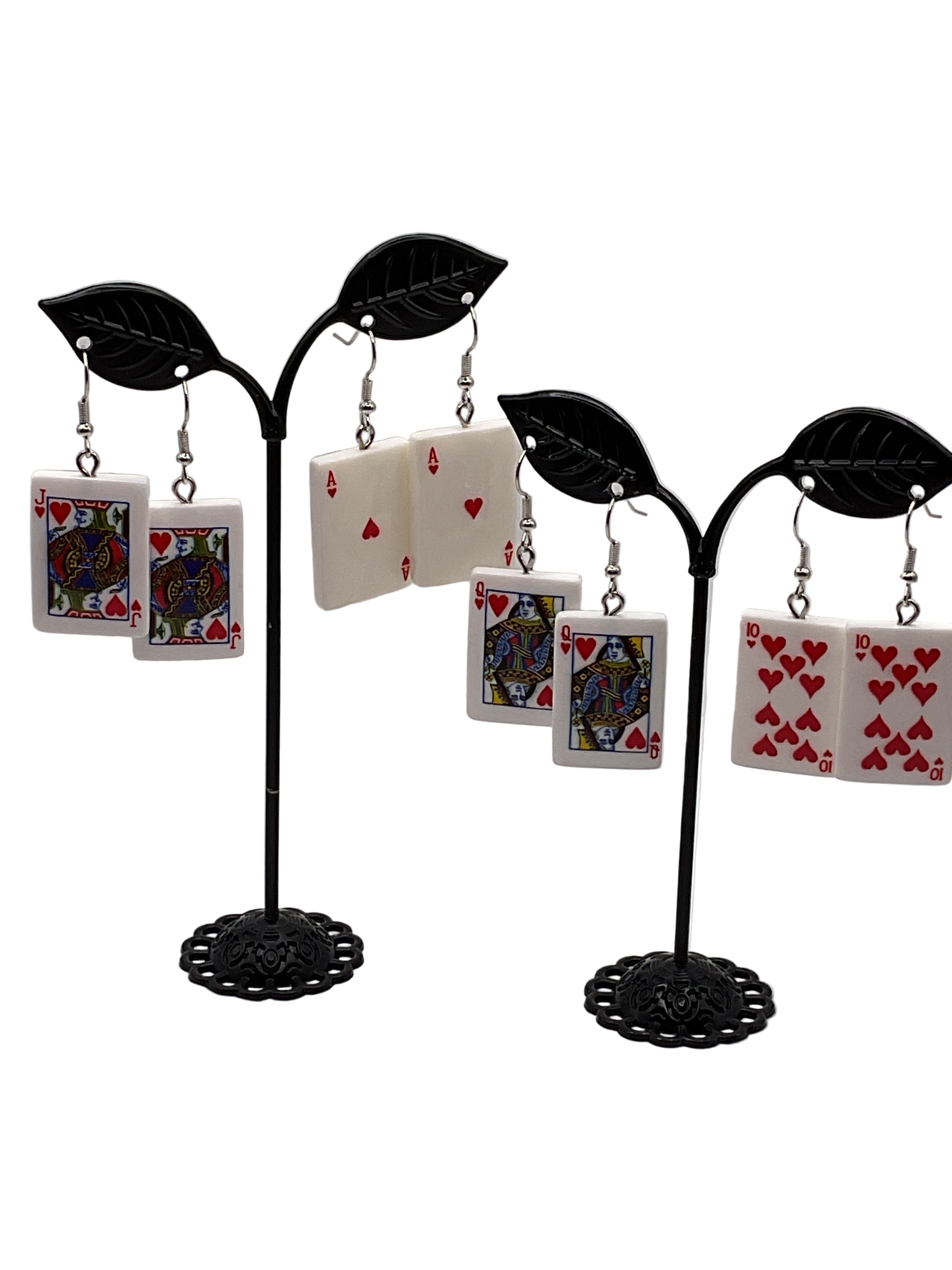 Heart Card Earrings