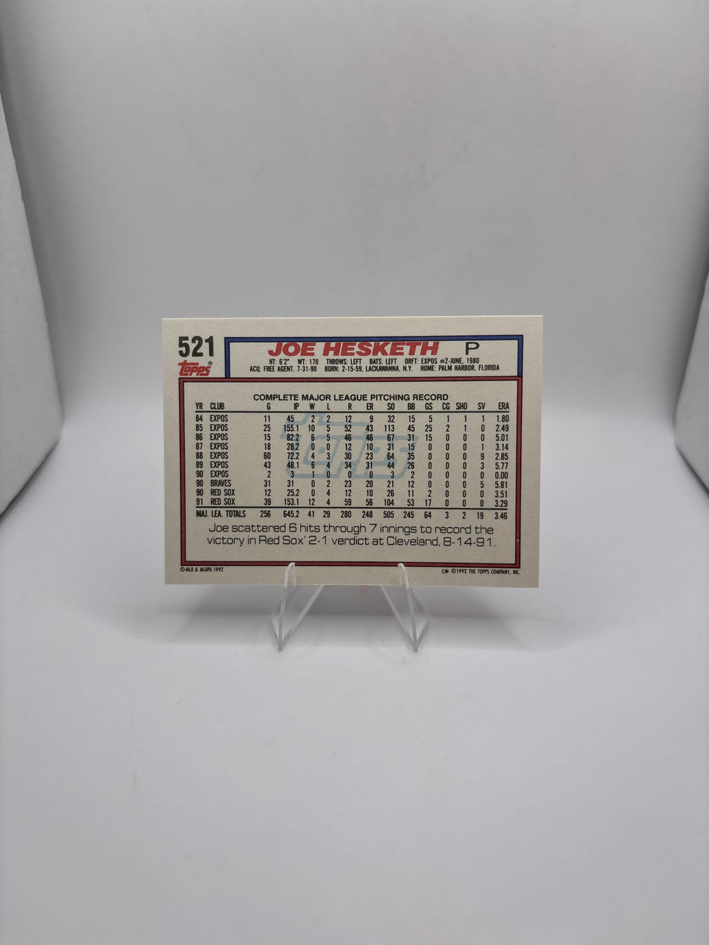 Topps Joe Hesketh
