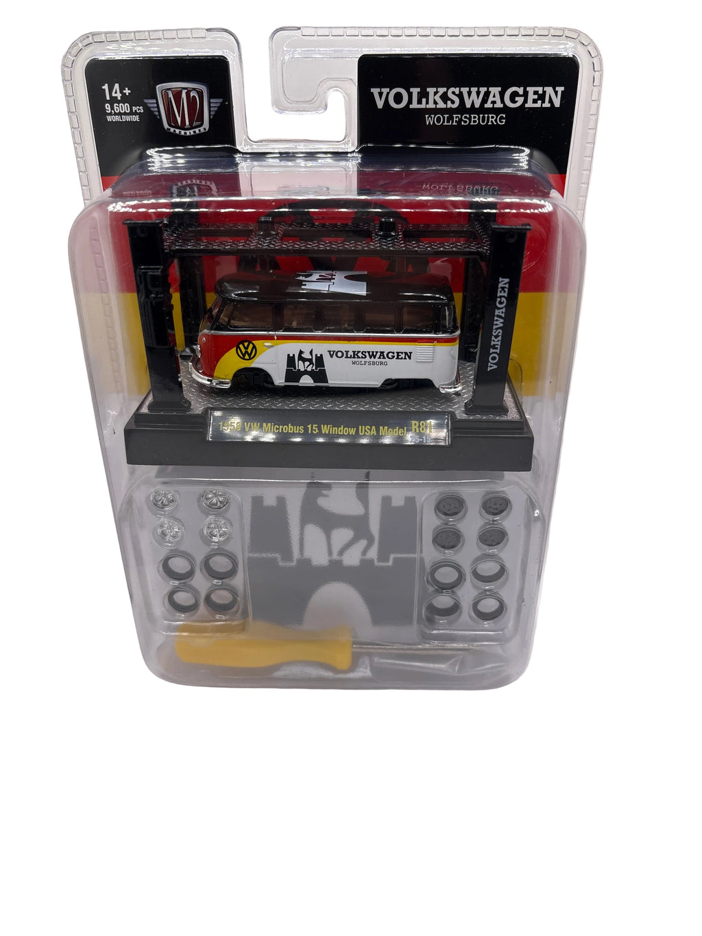 M2 1958 VW Microbus 15 Window USA Model Diecast