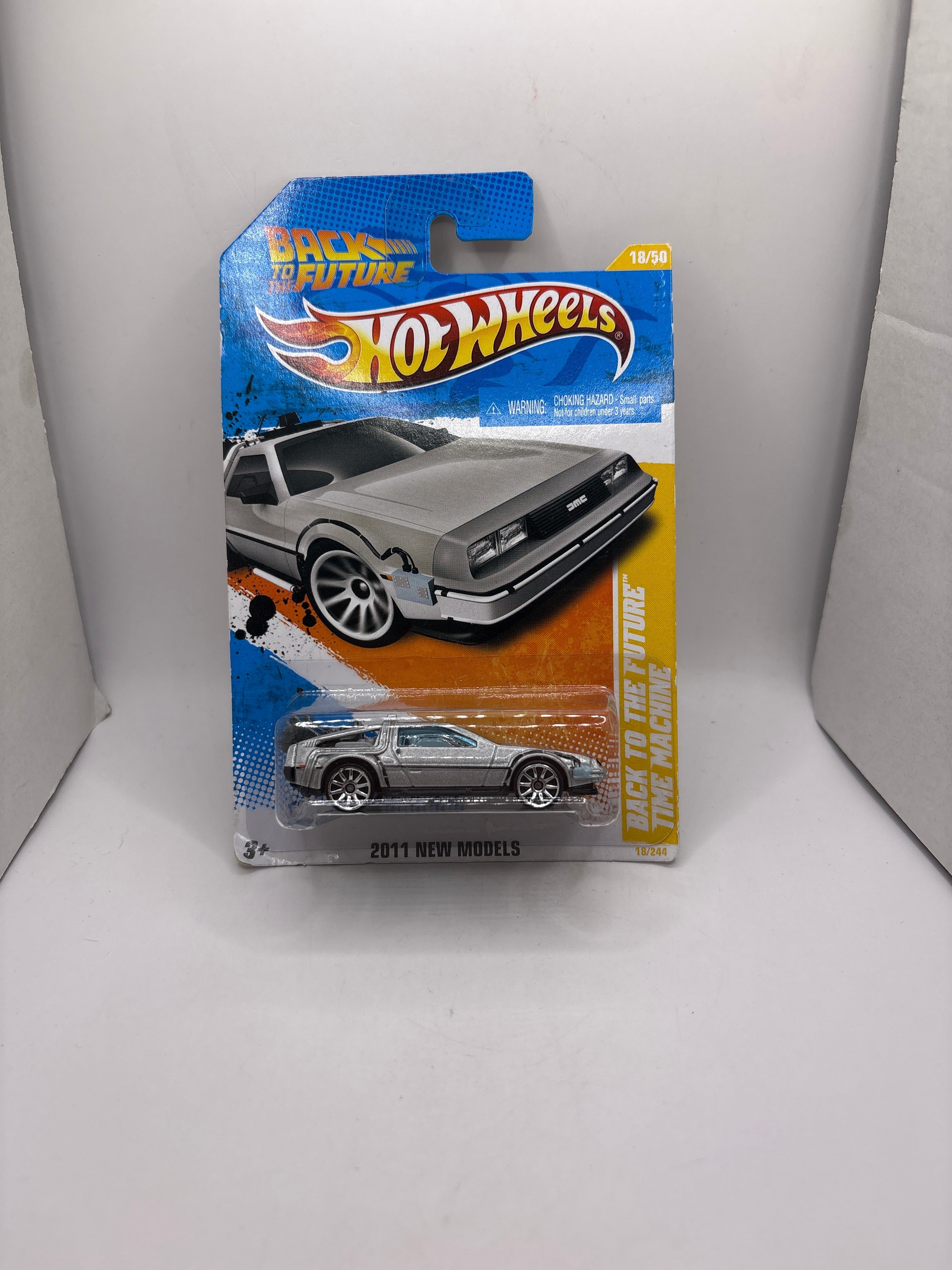 Hot Wheels Back To The Future Time Machine Diecast silver
