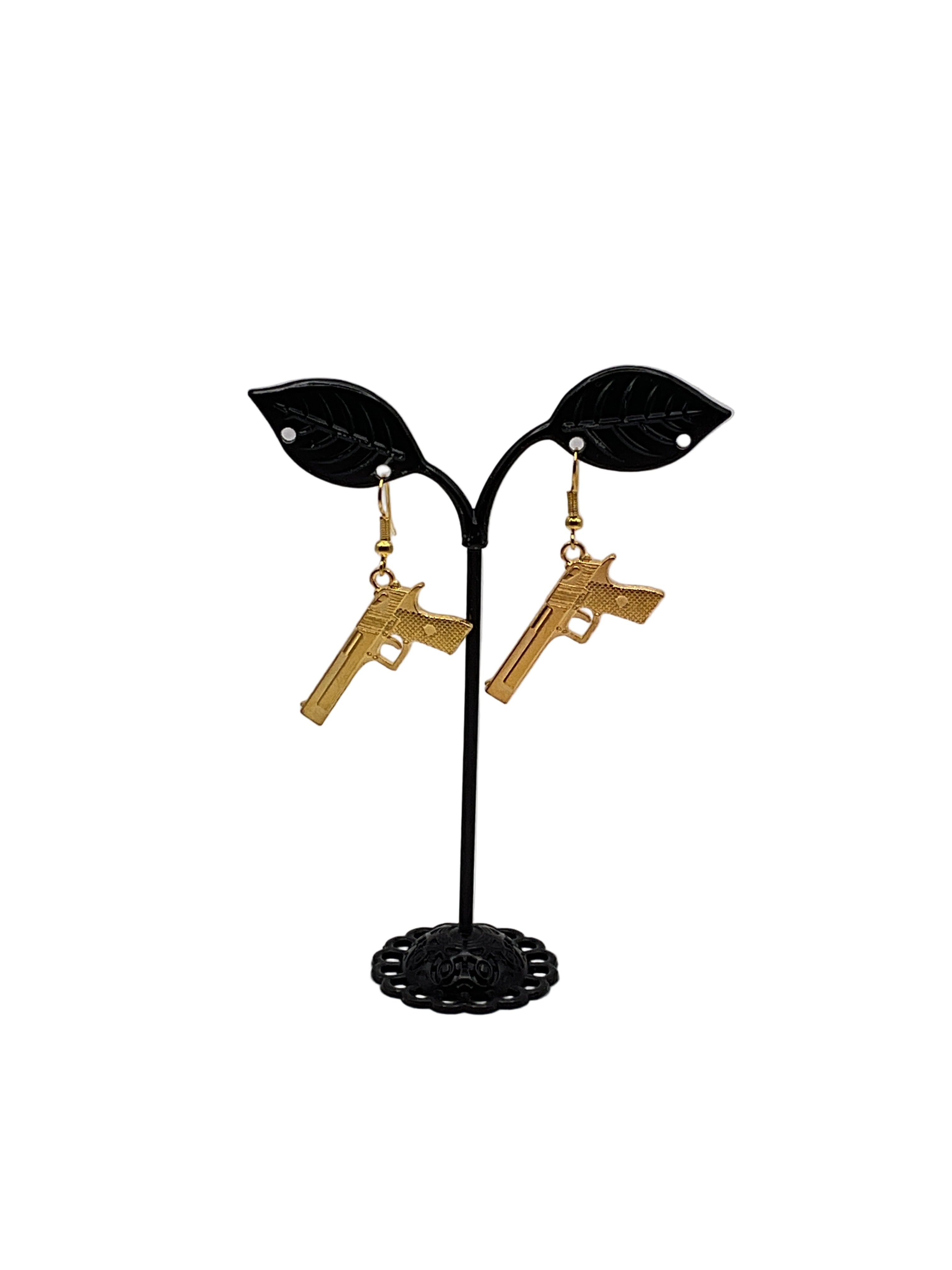 Gun earrings