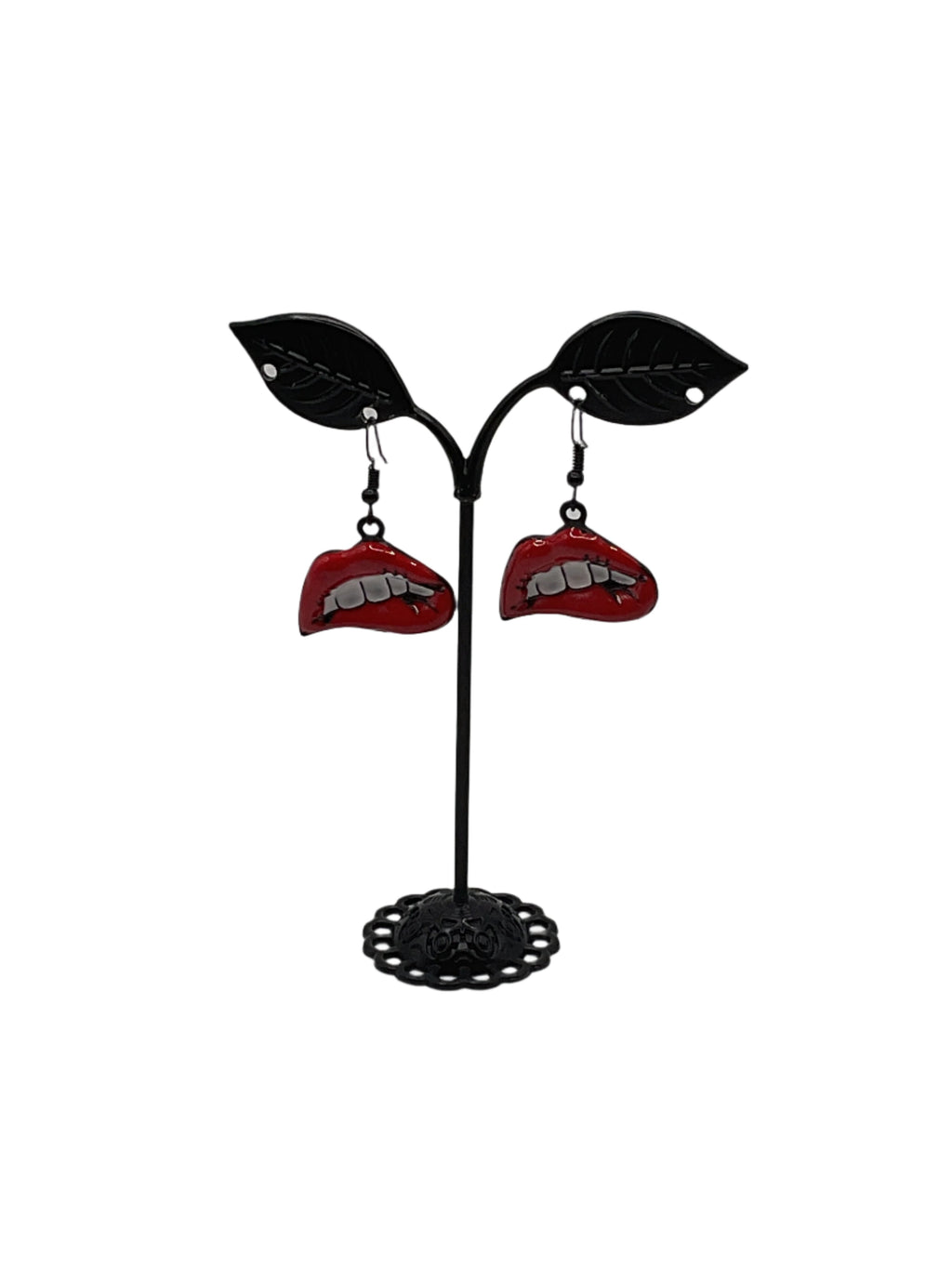 Red Lip Earrings