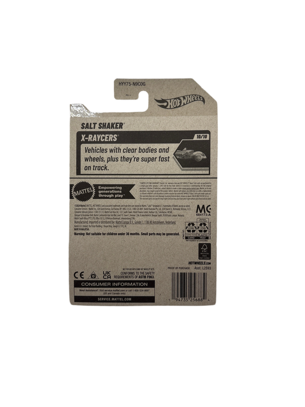 Hot Wheels Salt Shaker Diecast