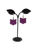 Cat tag earrings