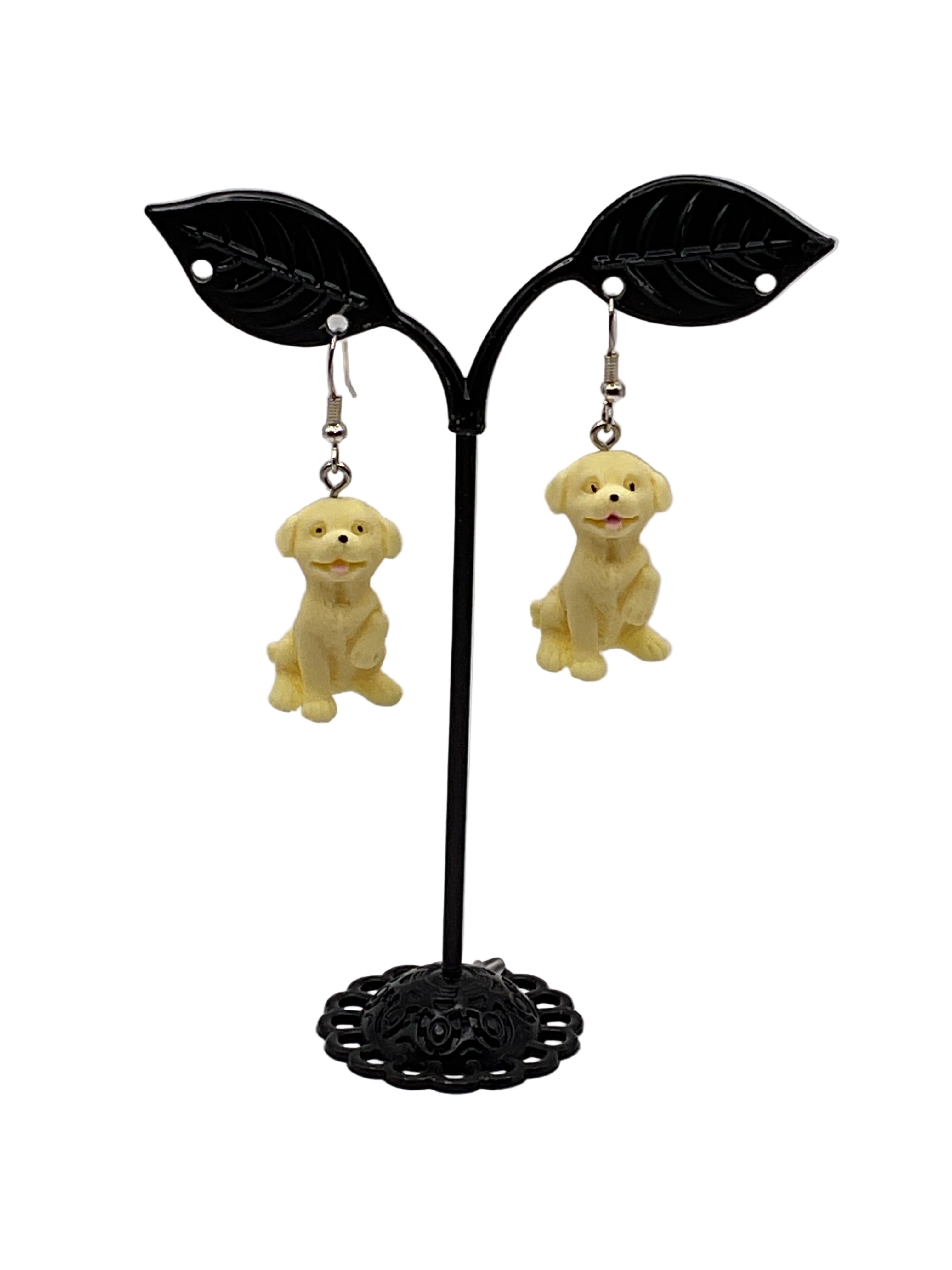 Yellow Lab Puppy Earrings