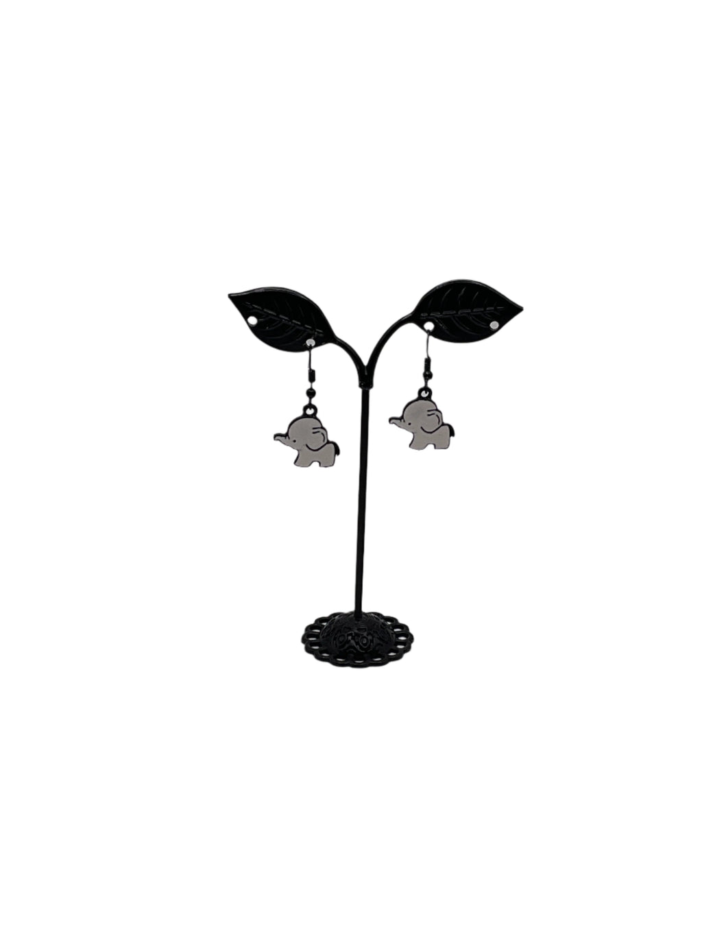 White Elephant earrings