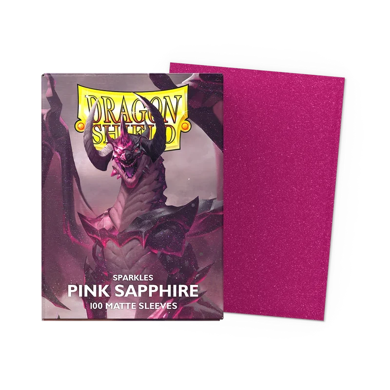 Dragon Shield: Standard 100ct Sleeves - Pink Sapphire (Matte)