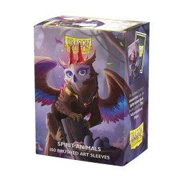 Dragon Shield Sleeves: Standard Brushed Art Spirit Animals 100ct - The Dragowlis
