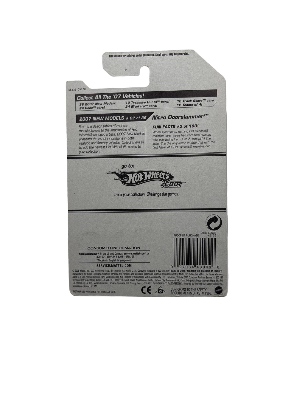 Hot Wheels Nitro Doorslammer Diecast