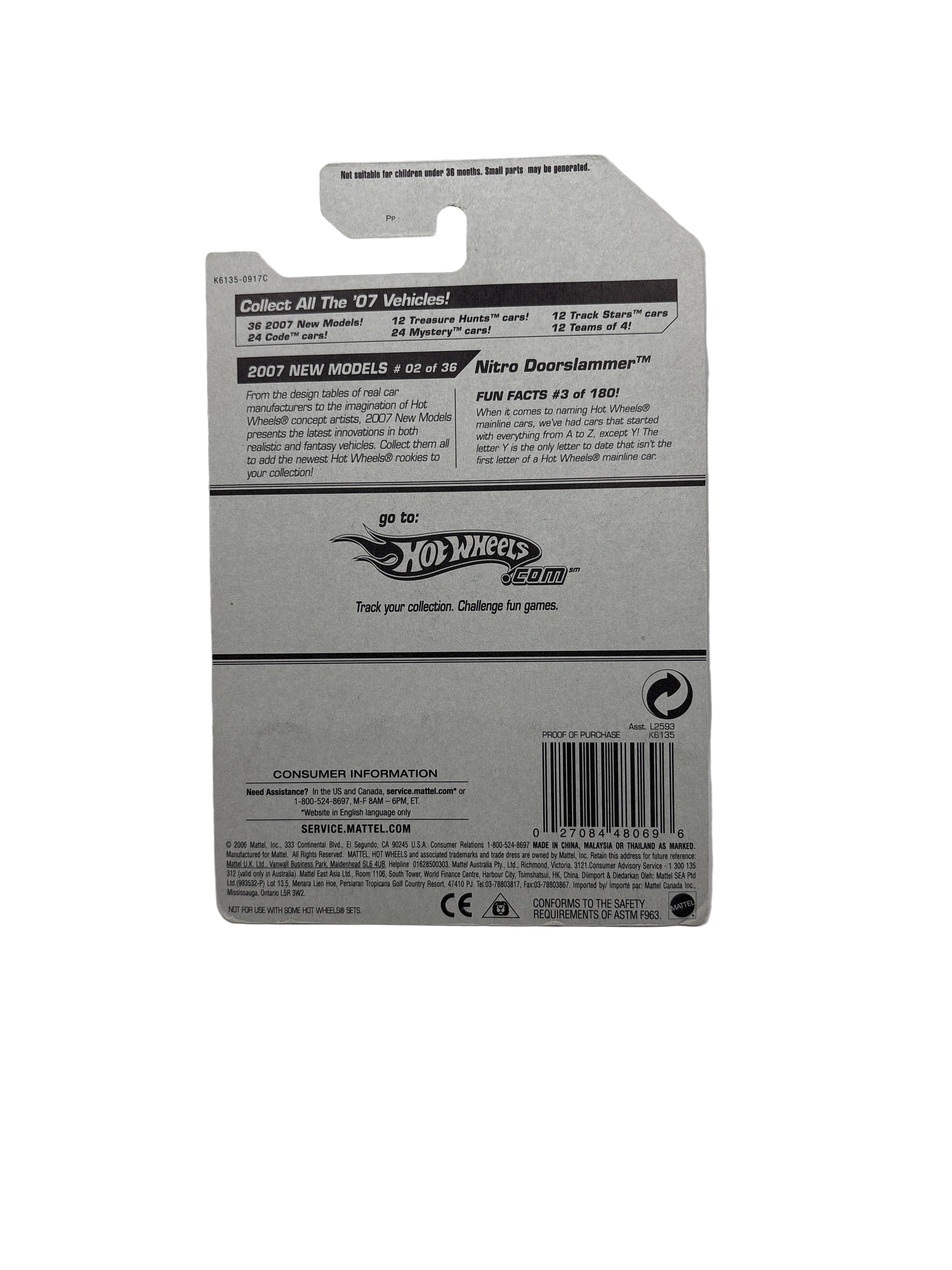 Hot Wheels Nitro Doorslammer Diecast