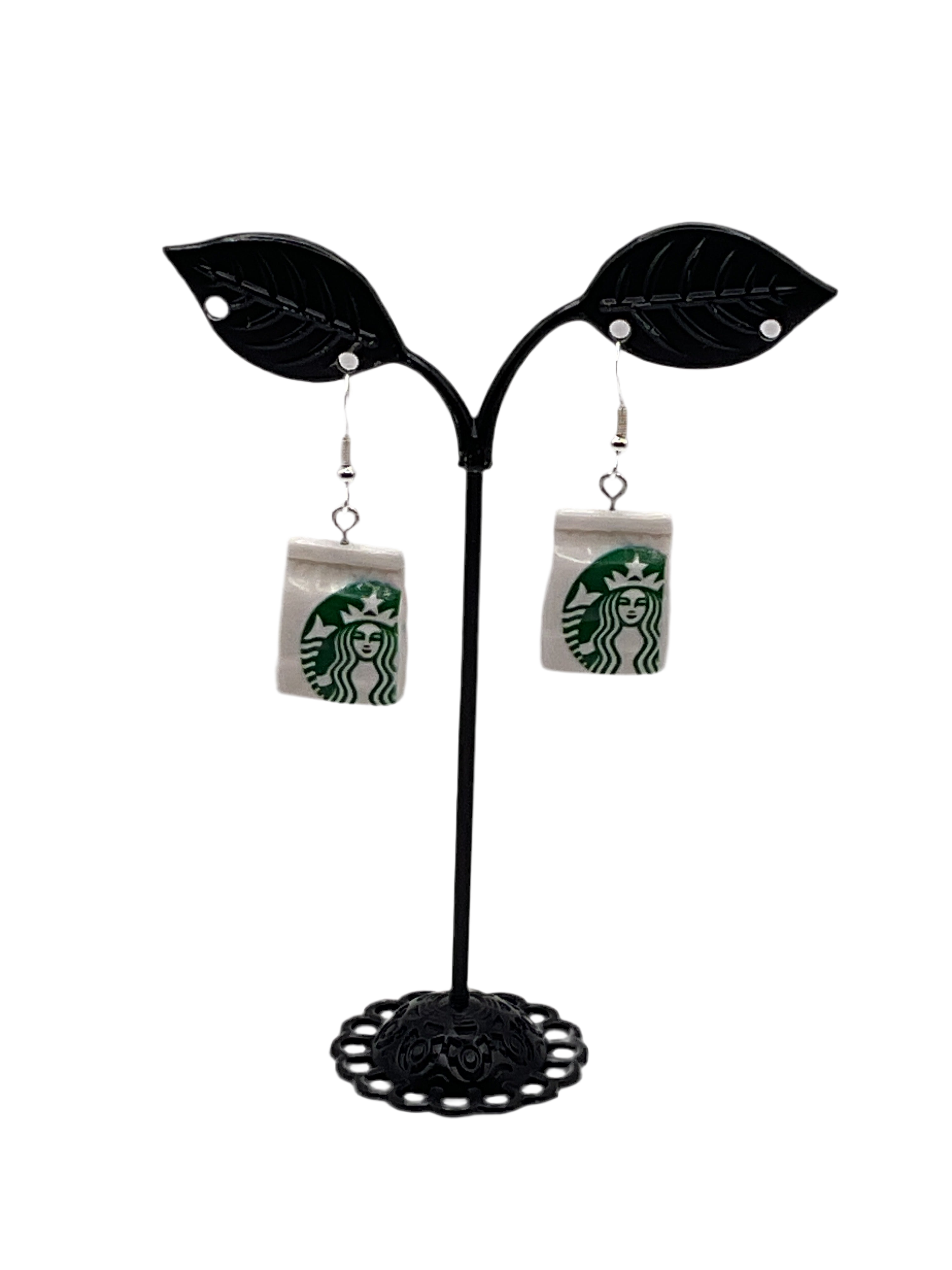 Coffee Bag Earrings