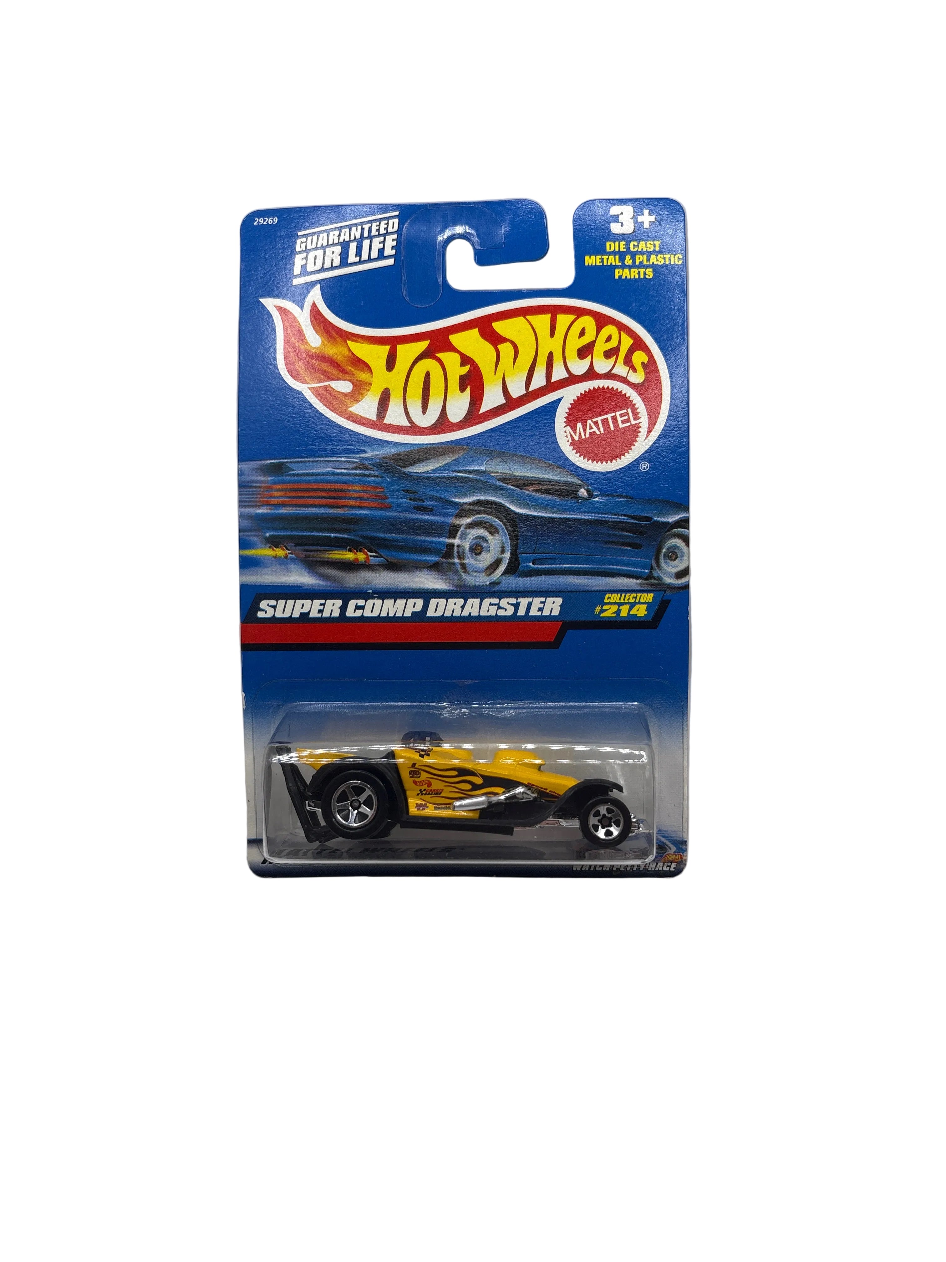 Hot Wheels Super Comp Dragster Diecast yellow