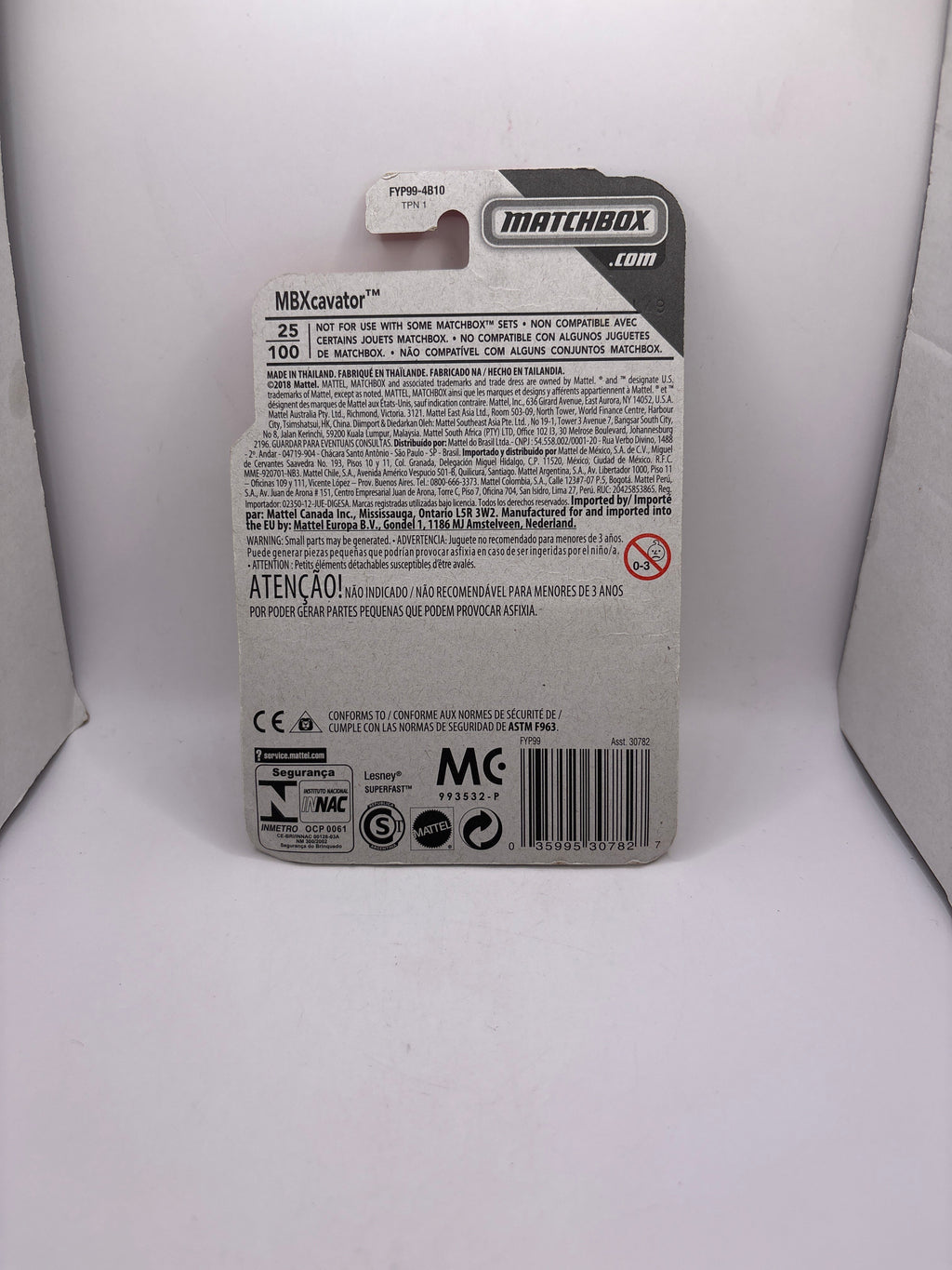 Matchbox MBXCavator Diecast