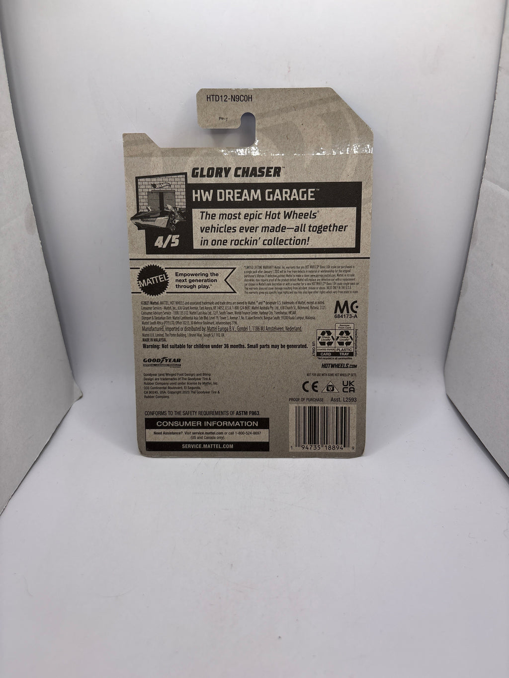 Hot Wheels Glory Chaser Diecast gray