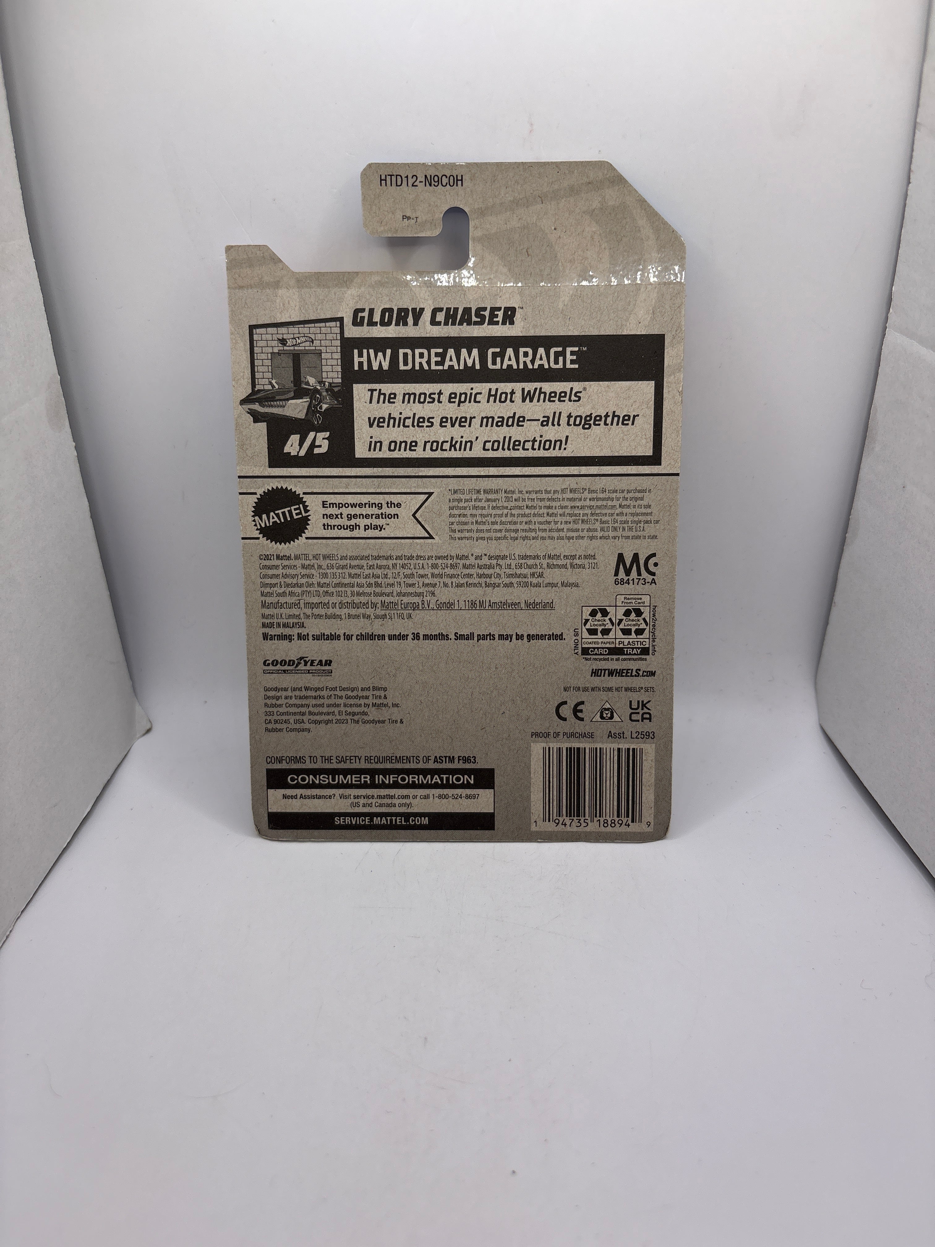 Hot Wheels Glory Chaser Diecast gray