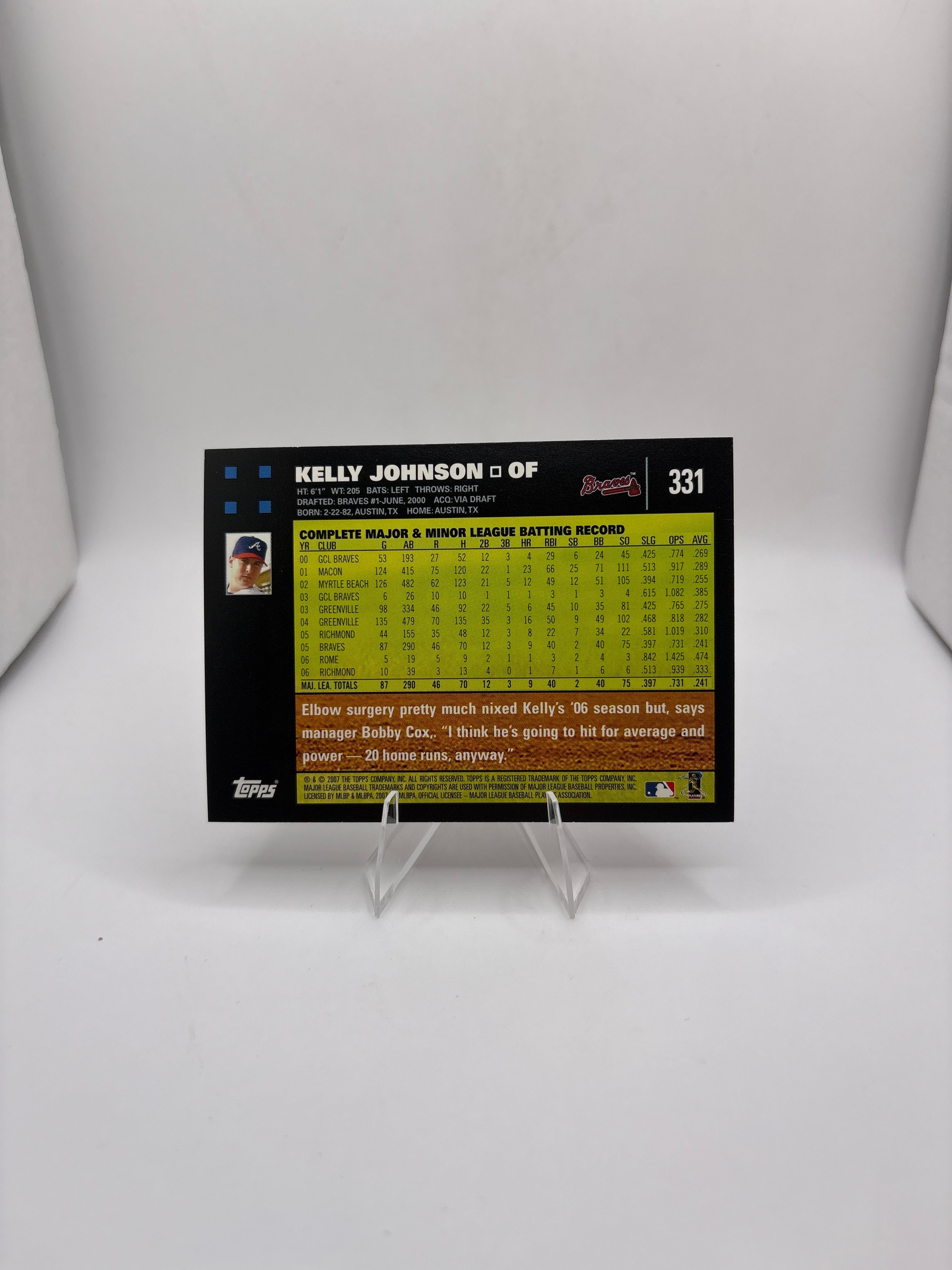 Topps Kelly Johnson