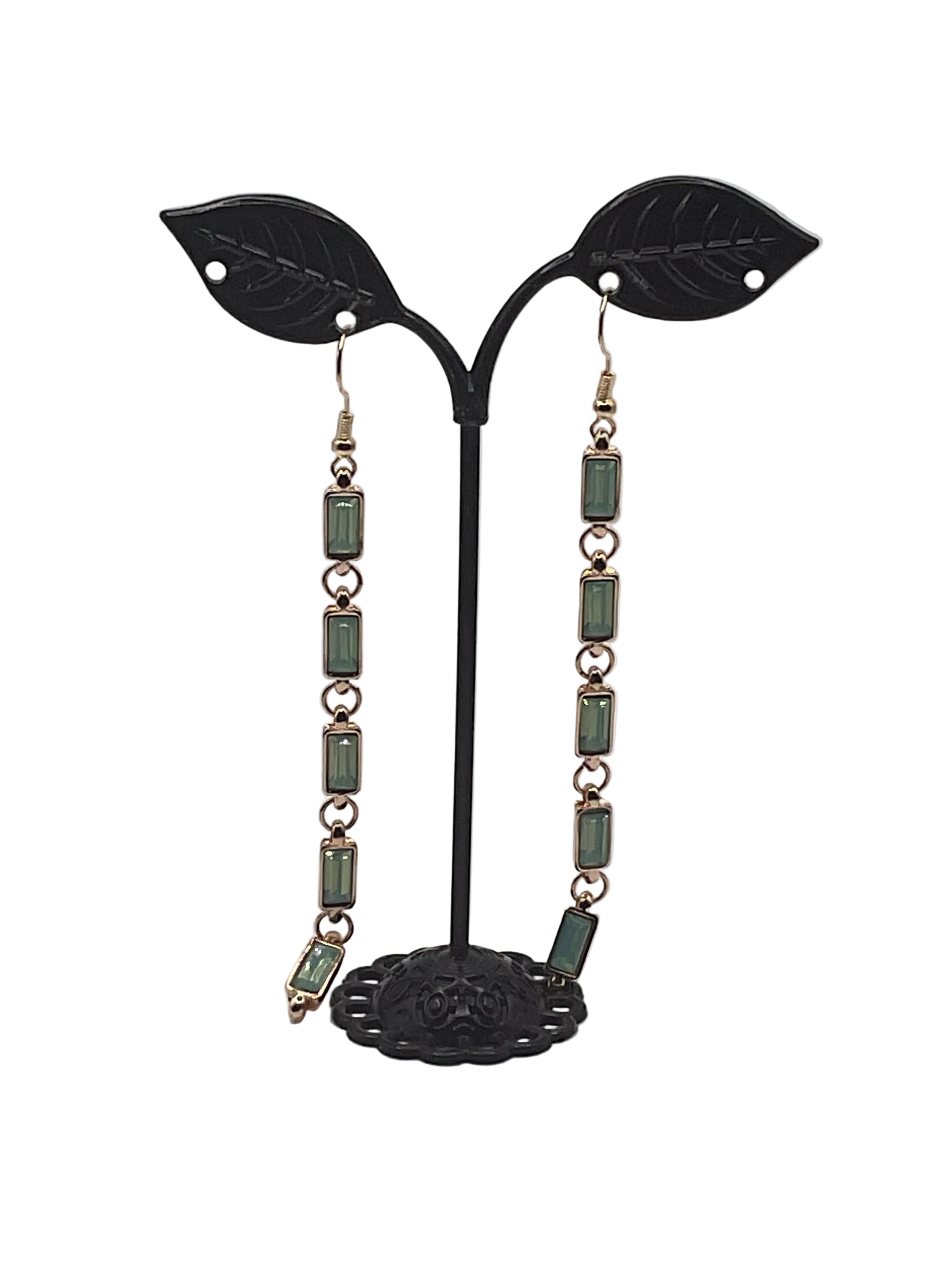 Stacked Gemstone Earrings