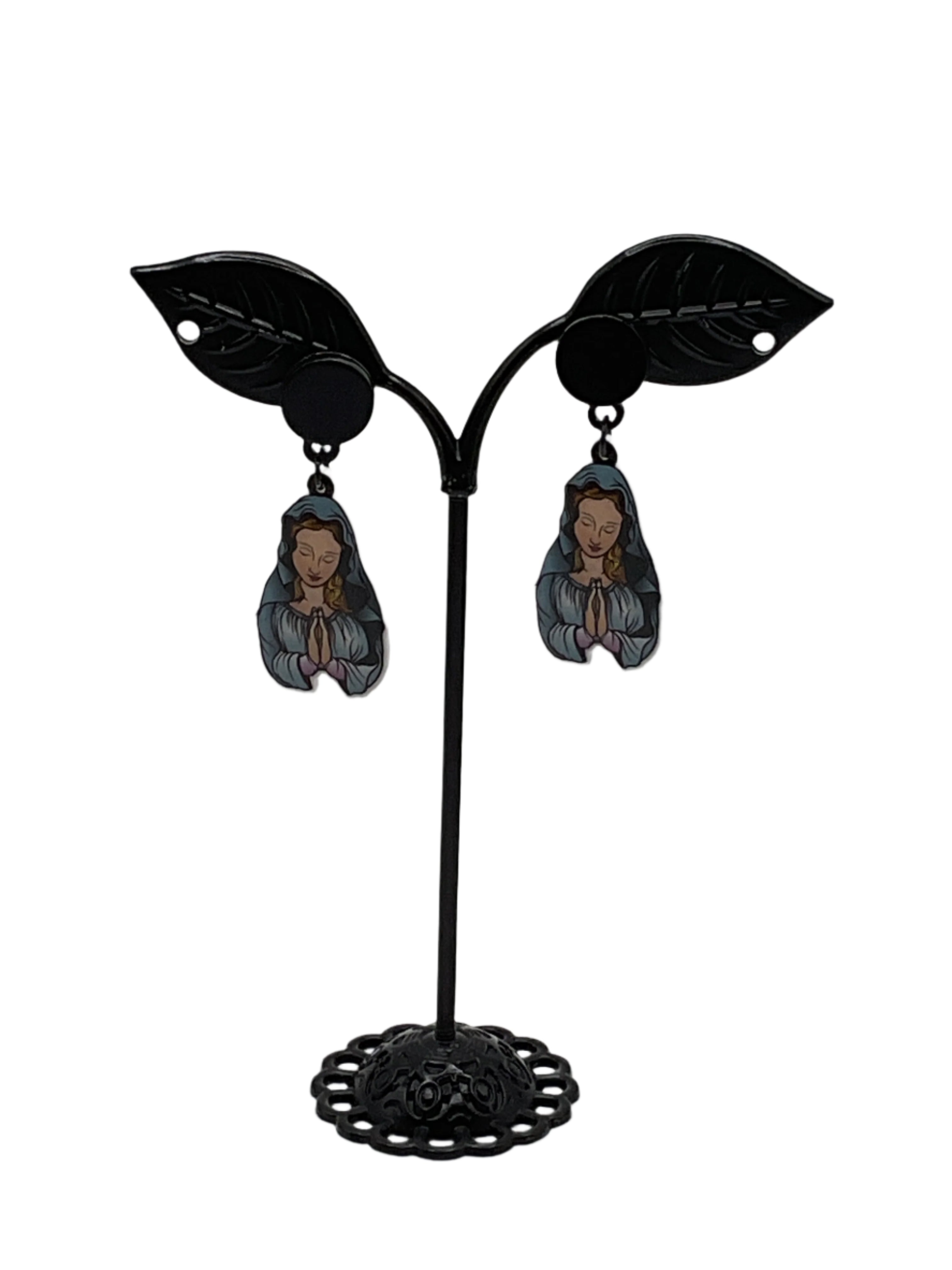 Virgin Mary Earrings 2