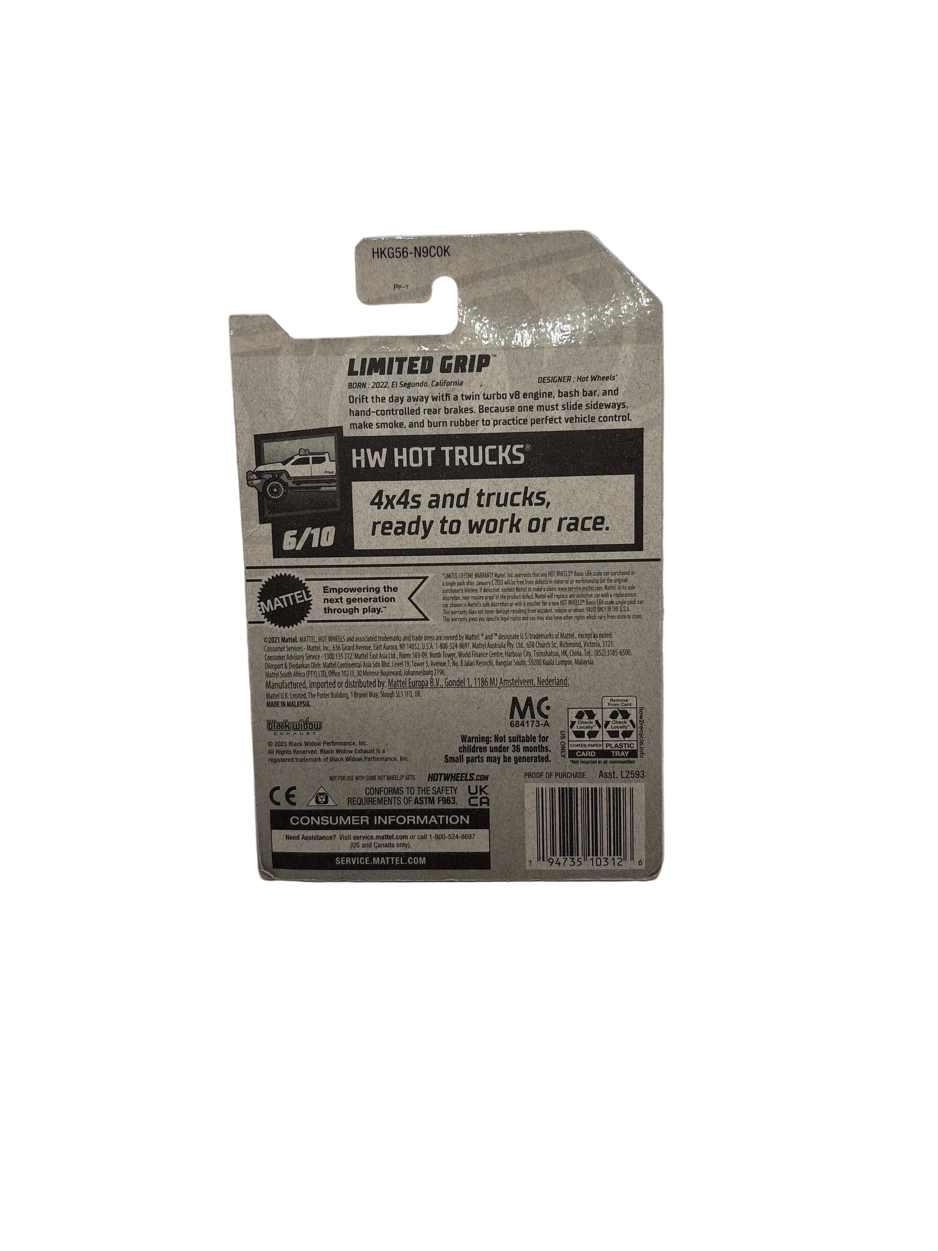 Hot Wheels Limited Grip Diecast
