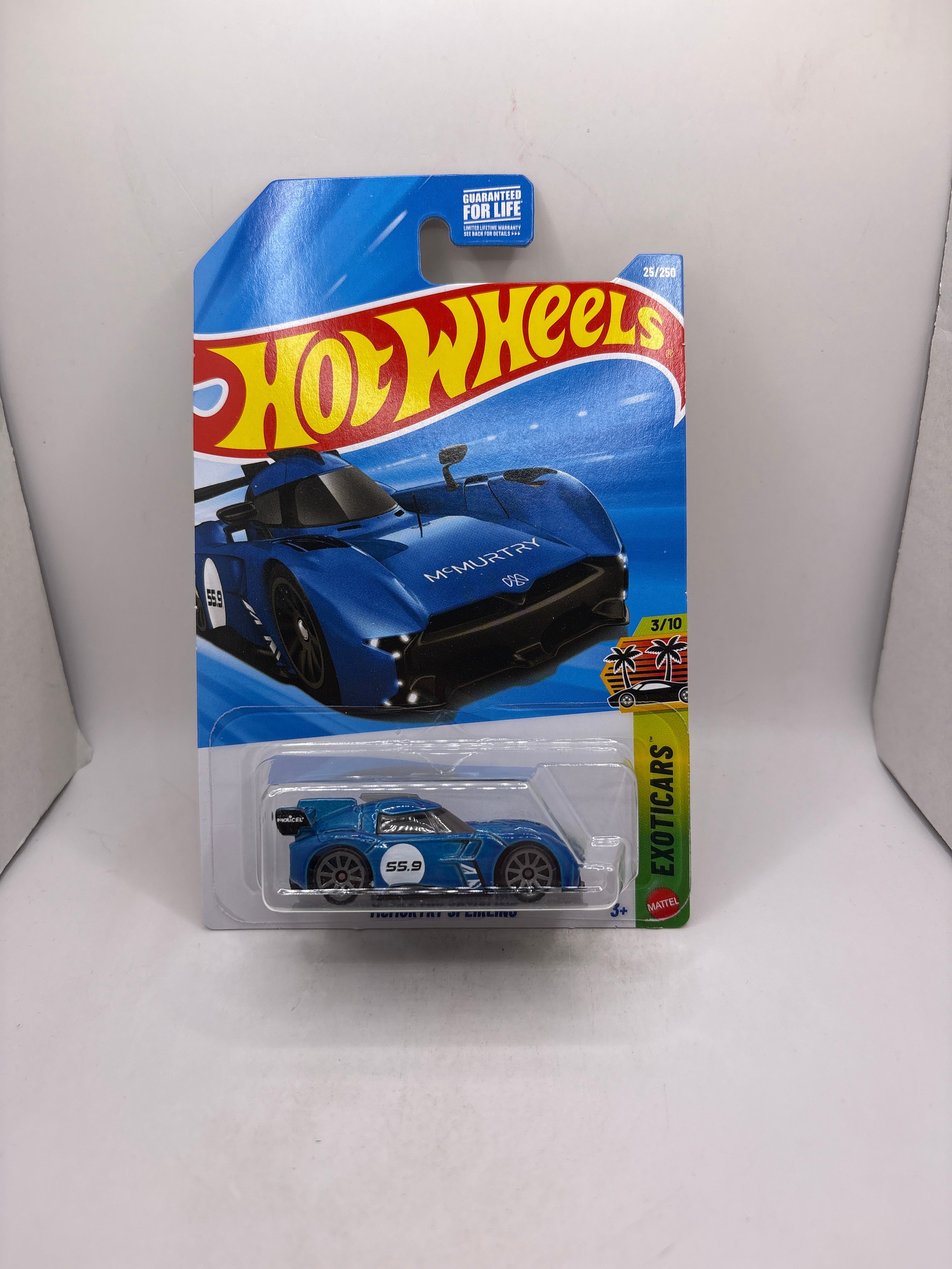 Hot Wheels McMurtry Speirling Diecast blue