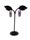 Purple hoop earrings