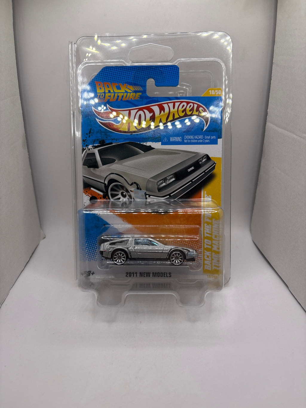 Hot Wheels Back To The Future Time Machine Diecast silver