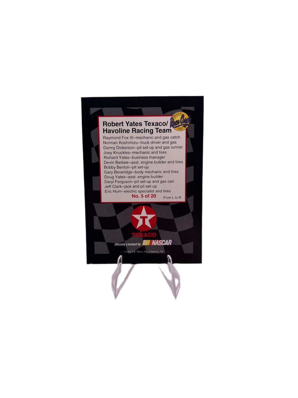 Maxx Yates Texaco/Havoline Racing Team