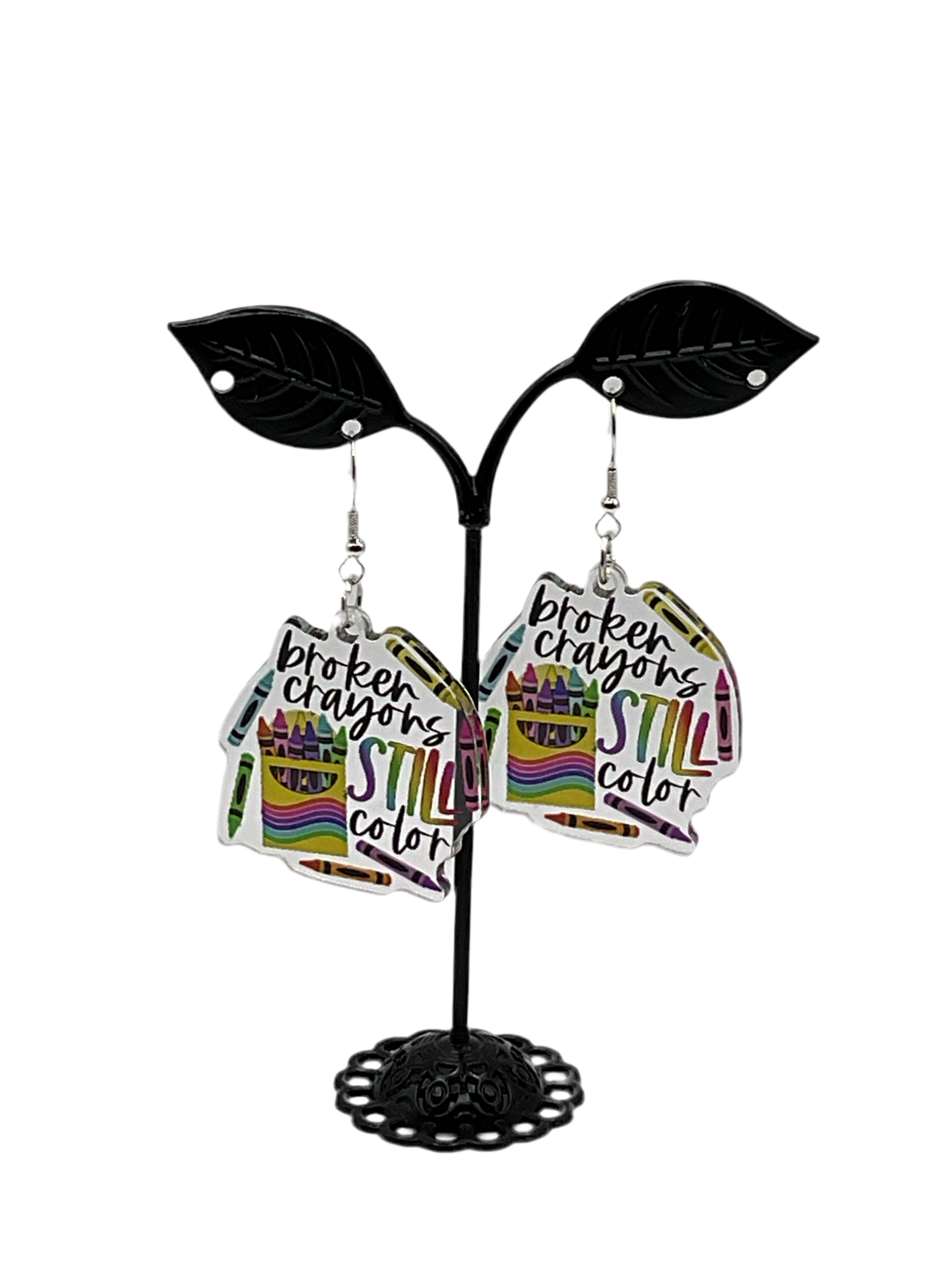 Broken Crayon Earrings