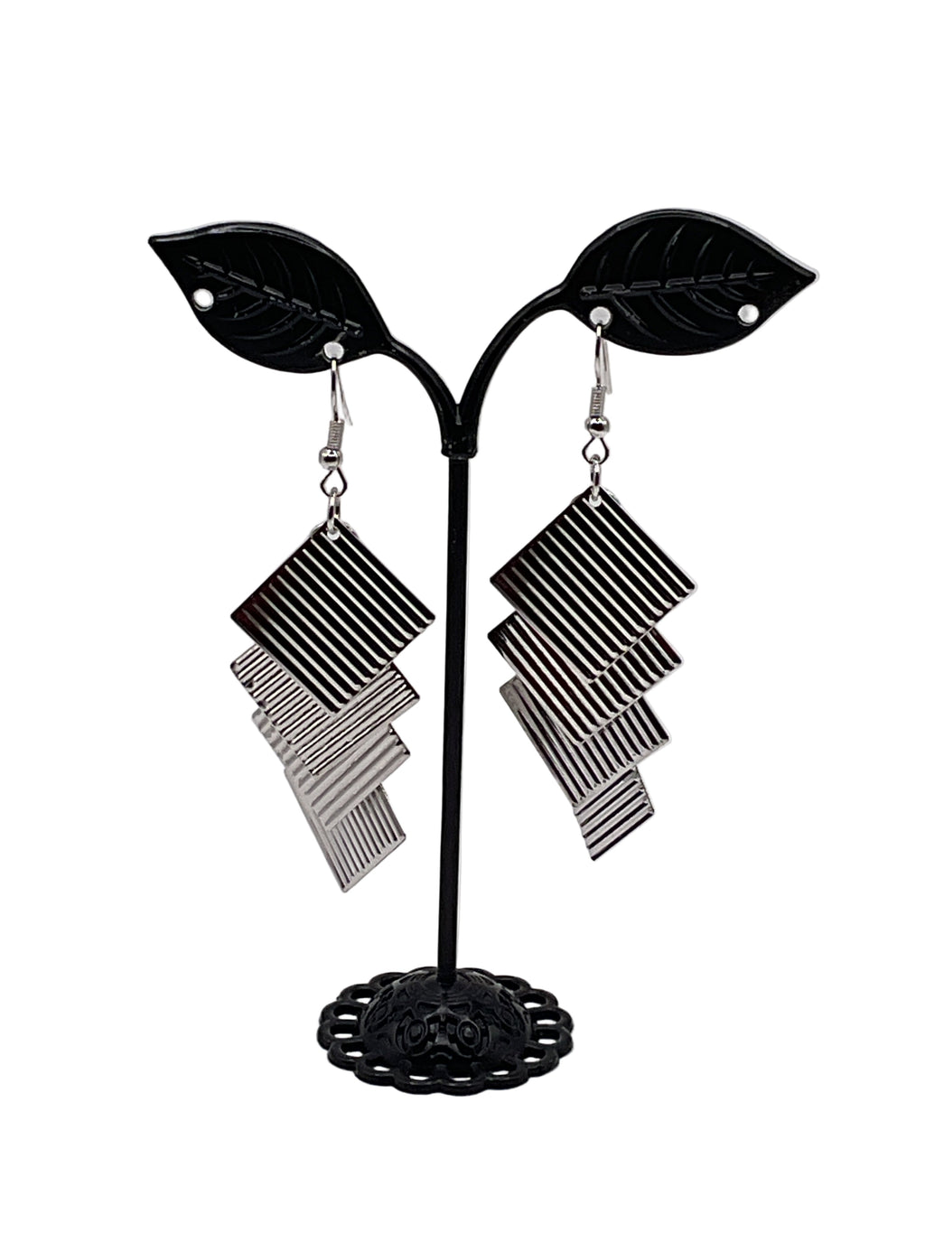 Silver earrings