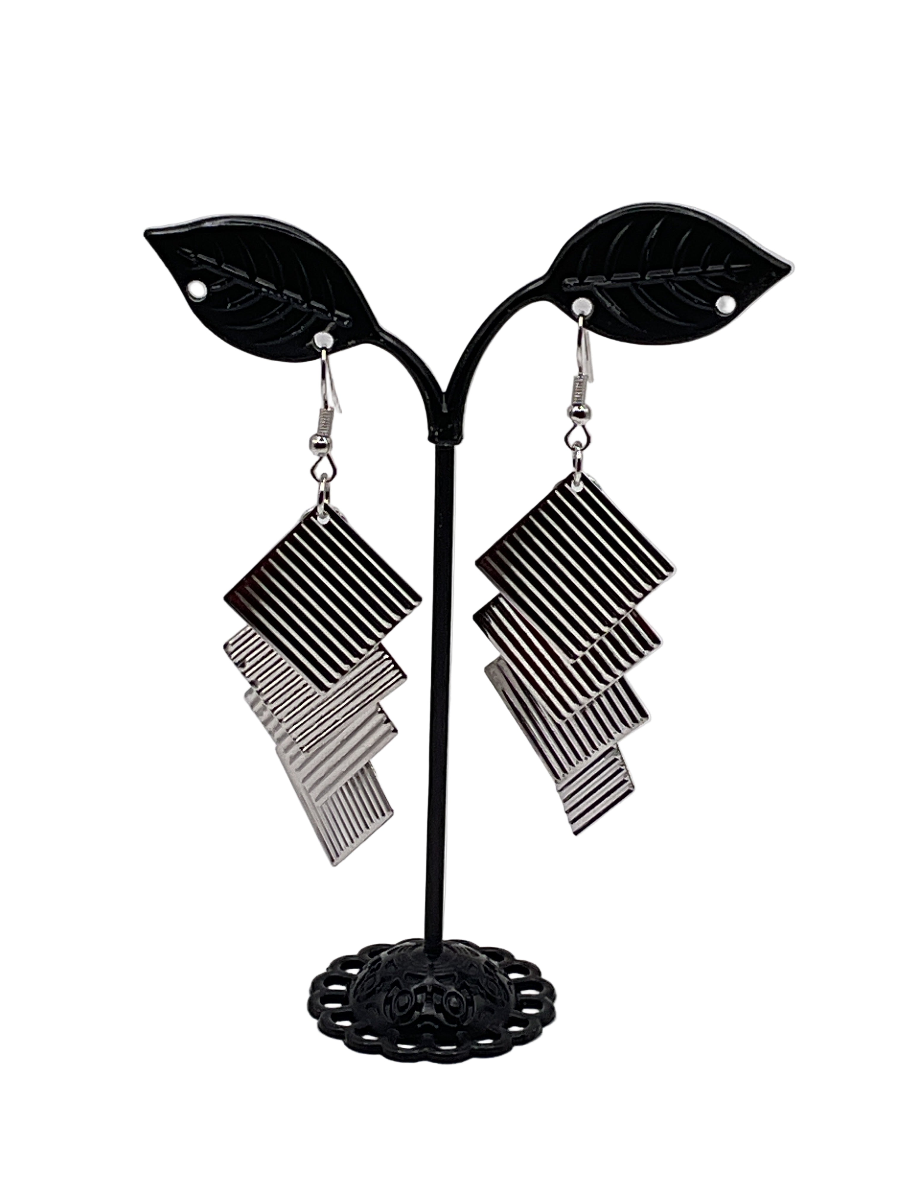 Silver earrings