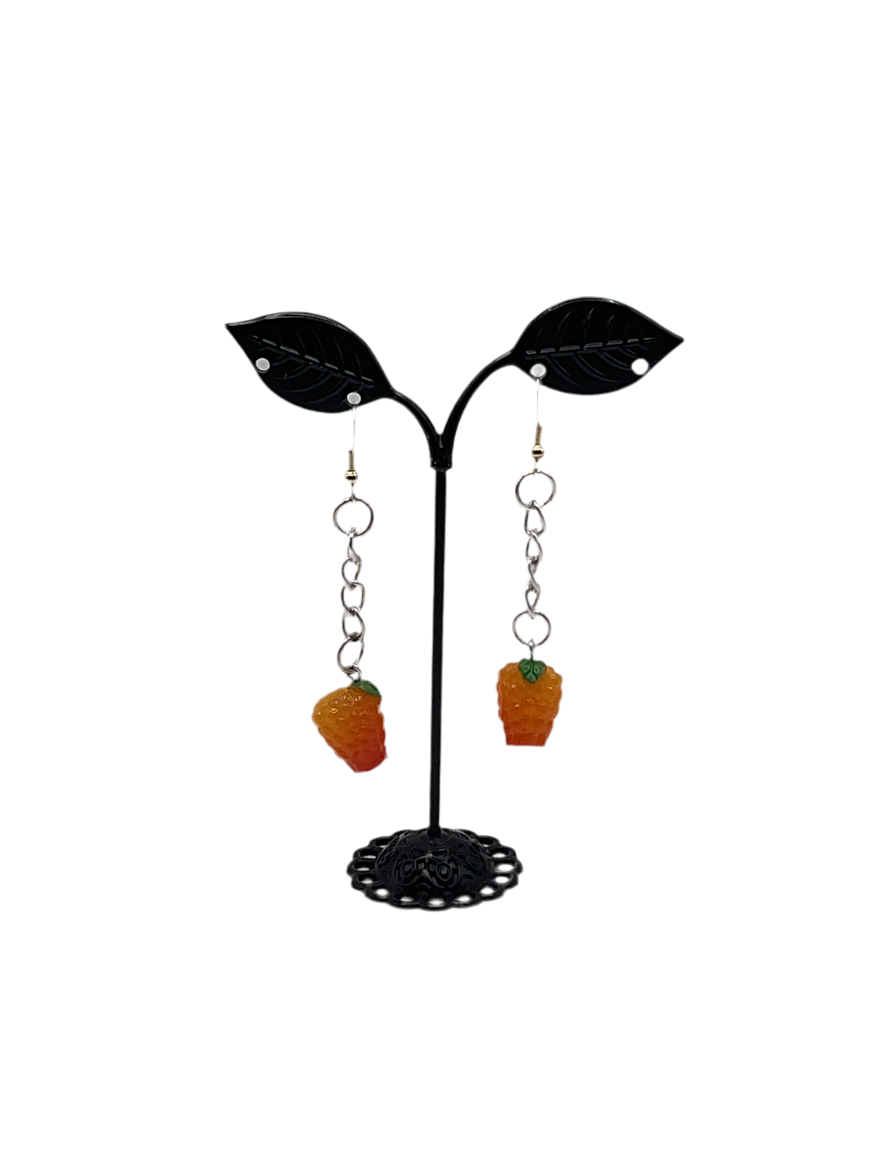 Raspberry Drop  Earrings