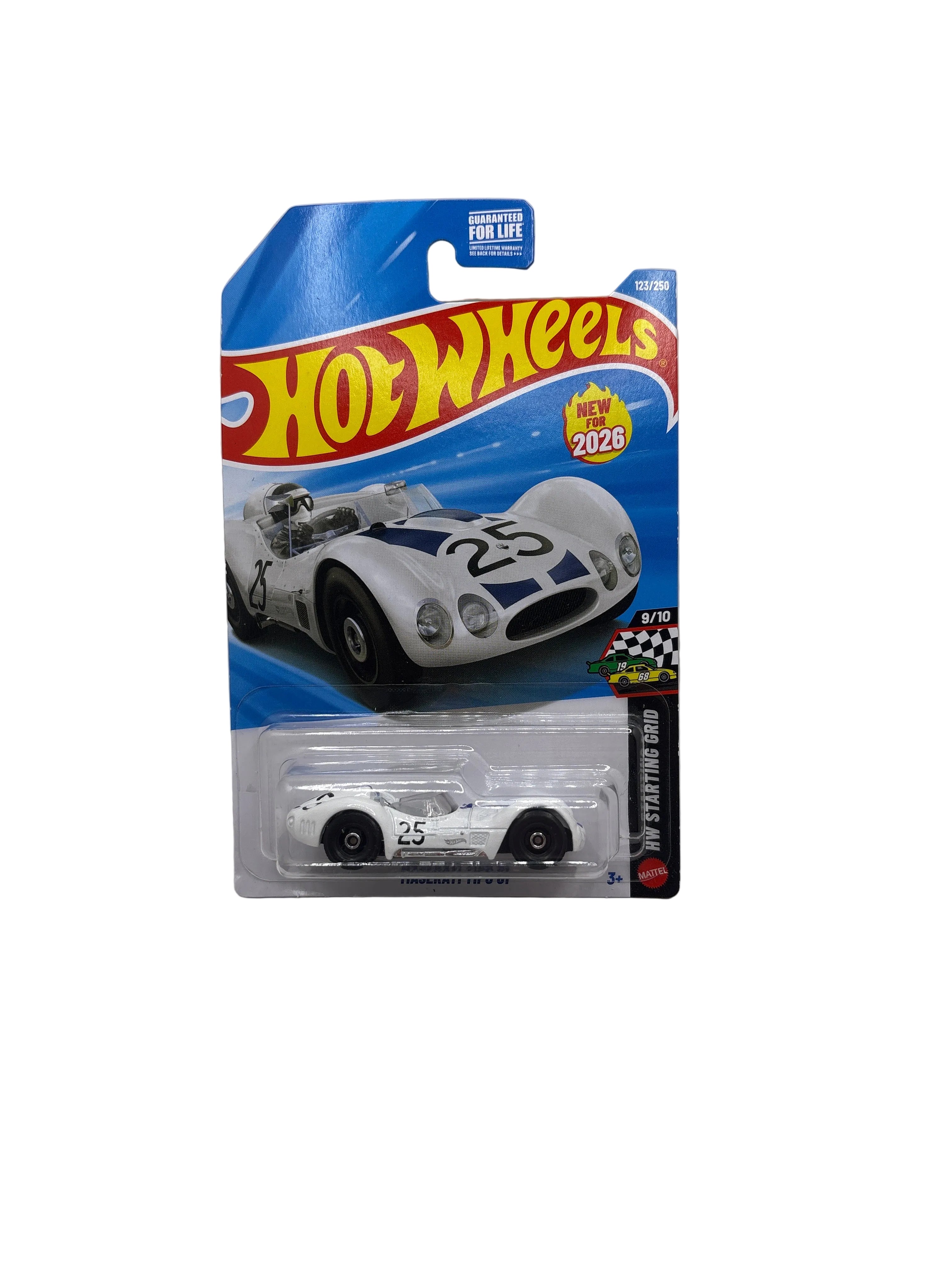 Hot Wheels Maserati Tipo 61 Diecast white