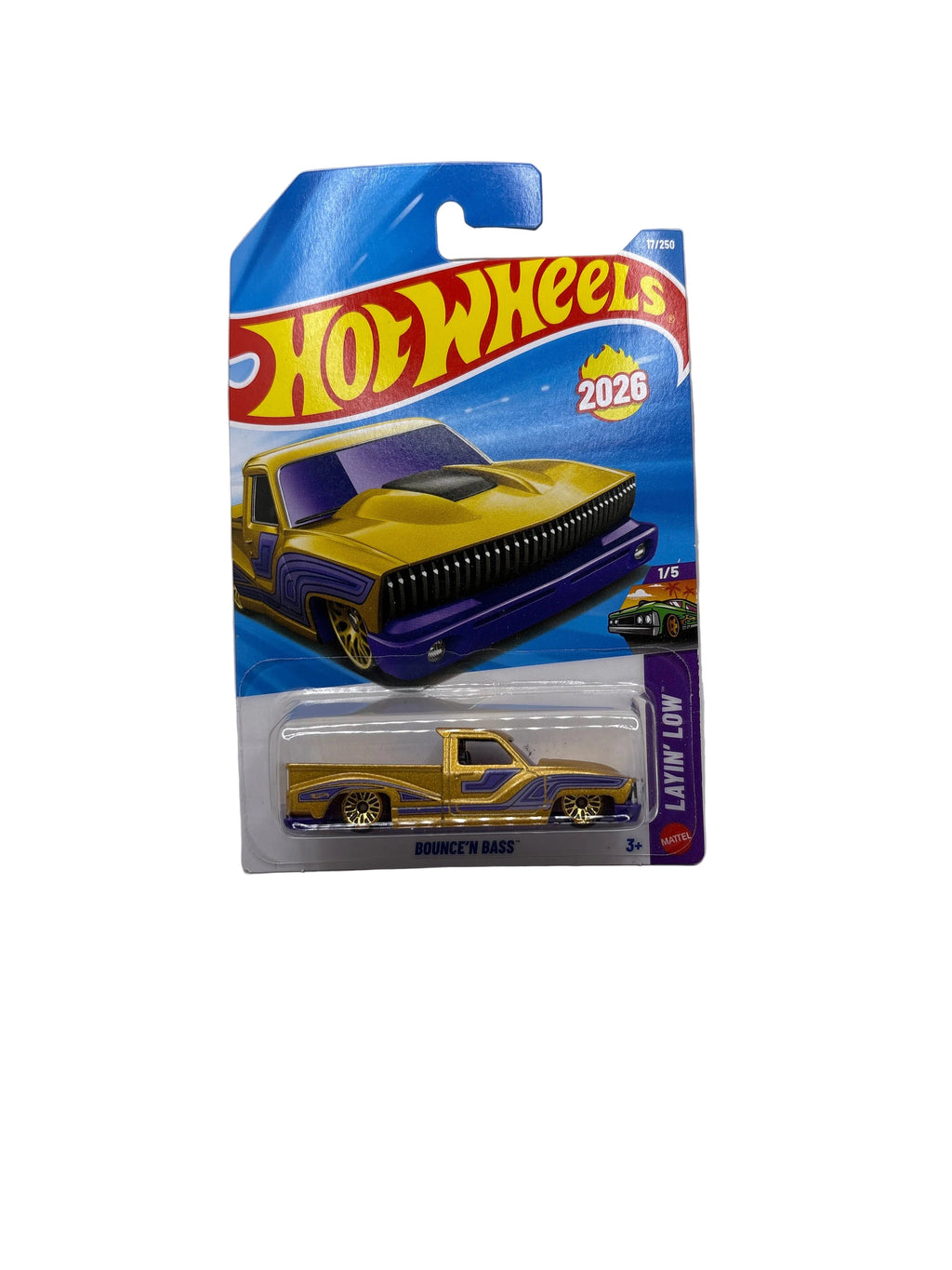 Hot Wheels Bounce N Bass Diecast gold