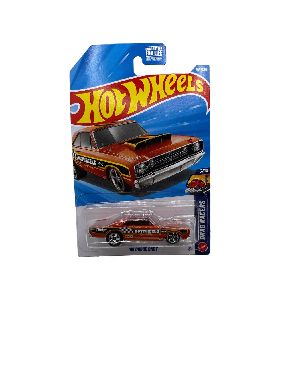 Hot Wheels 68 Dodge Dart Diecast orange