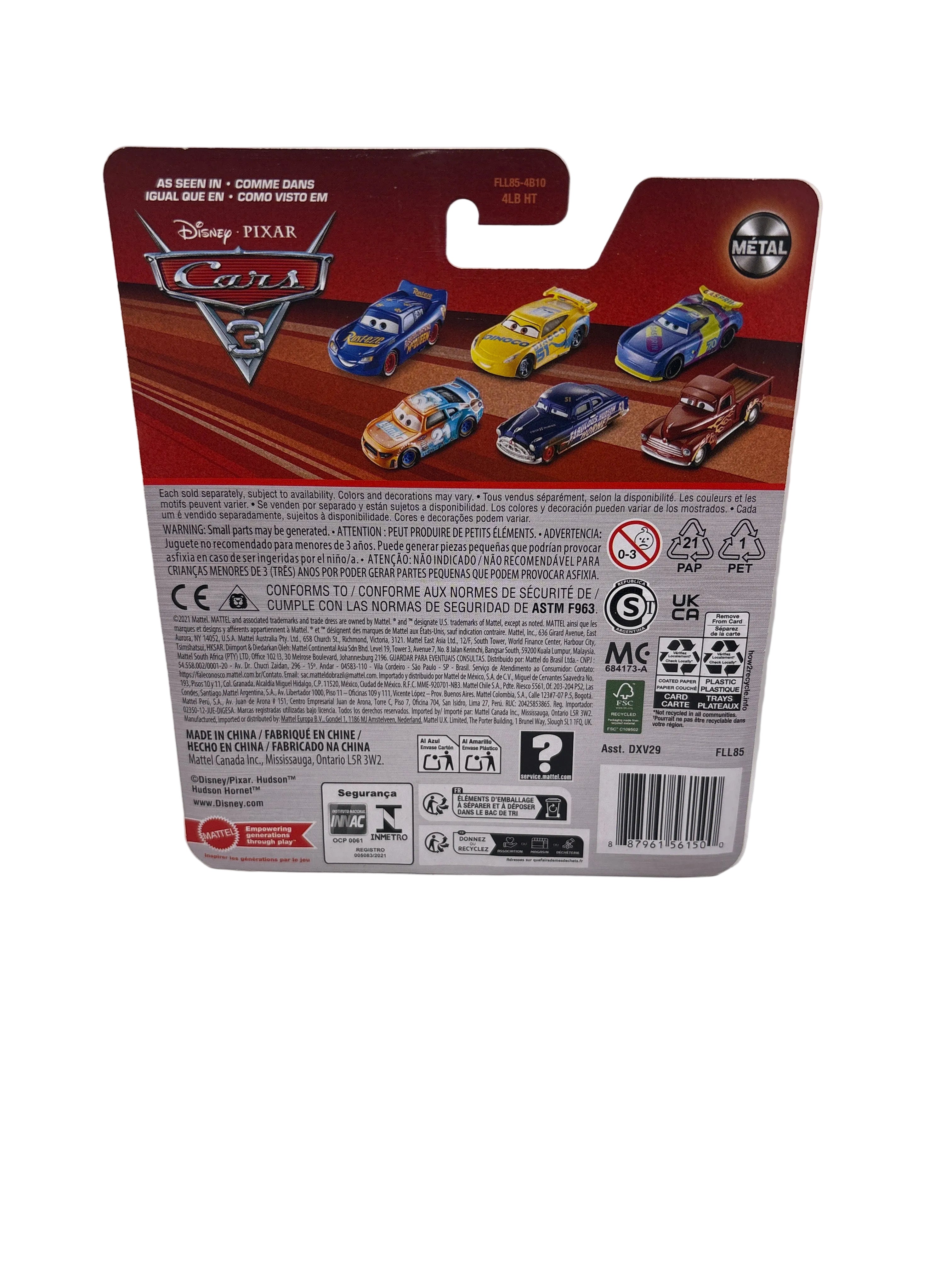 Disney Pixar Cars Richie Gunzit Diecast blue