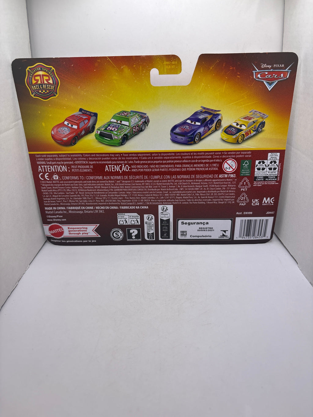 Disney Pixar Cars Lightning McQueen Chick Hicks Diecast multi color