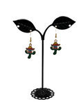 Cactus Wearing  Sombrero Earrings