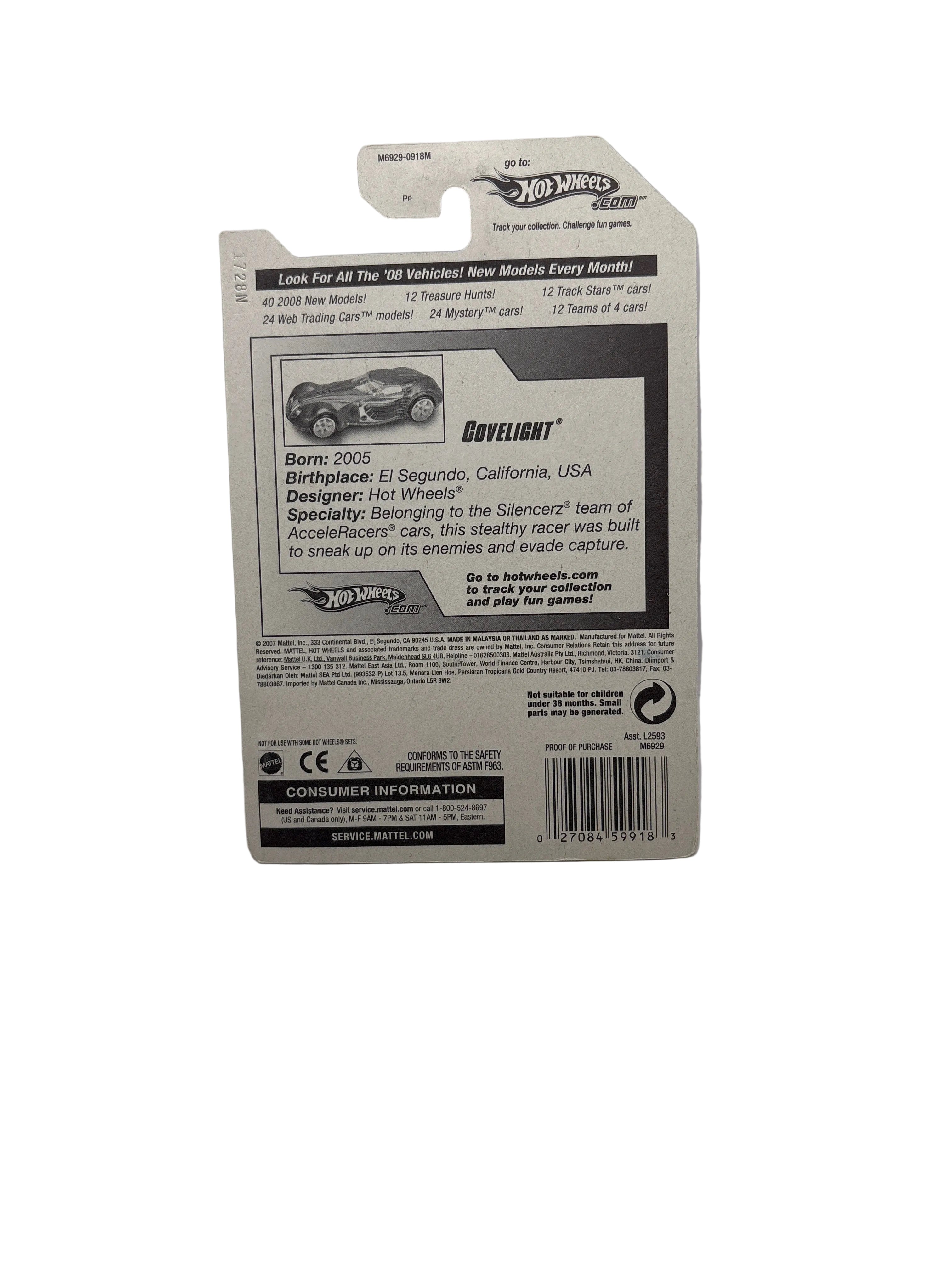 Hot Wheels Covelight Diecast gray