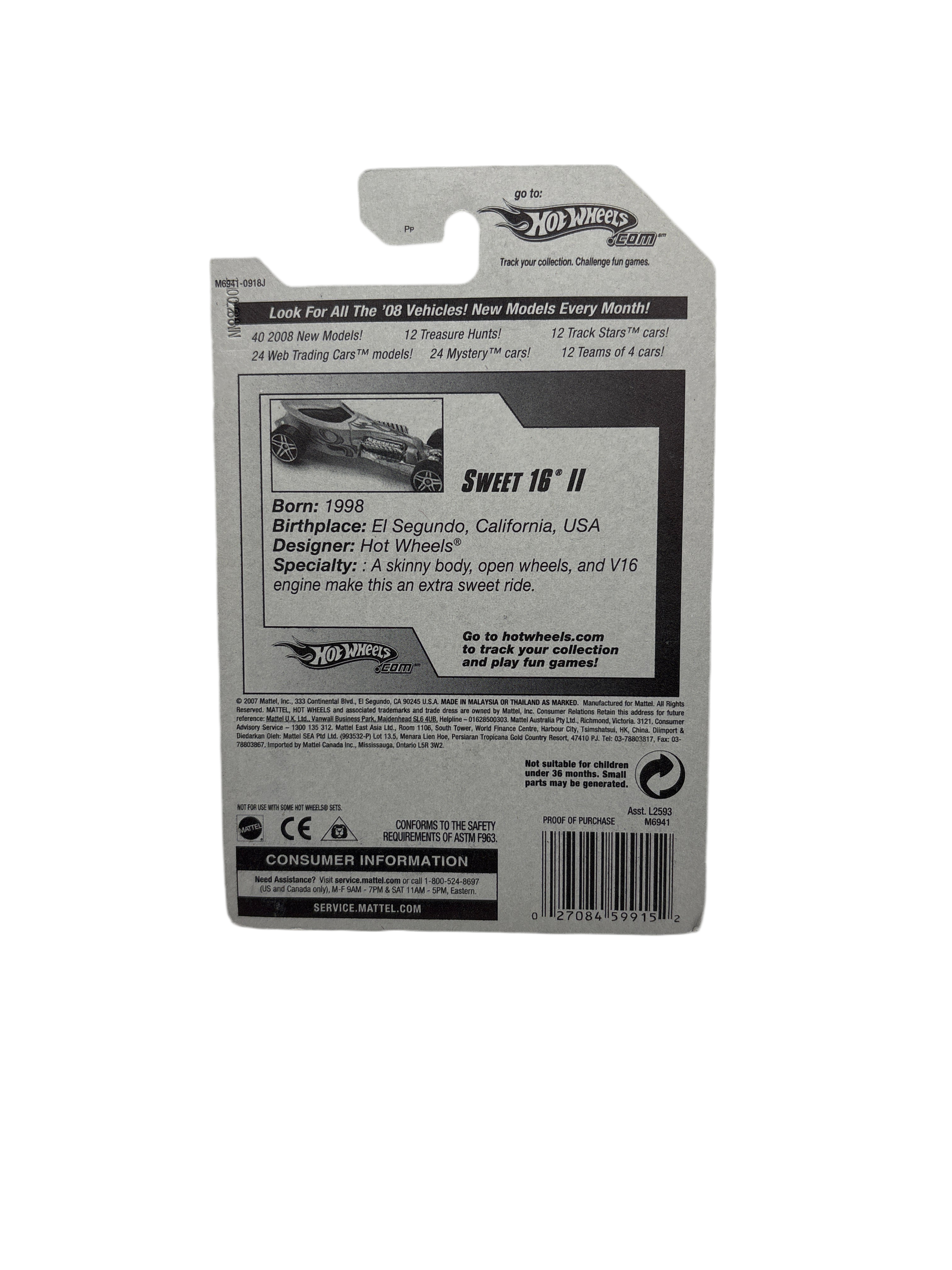 Hot Wheels Sweet 16 II Diecast