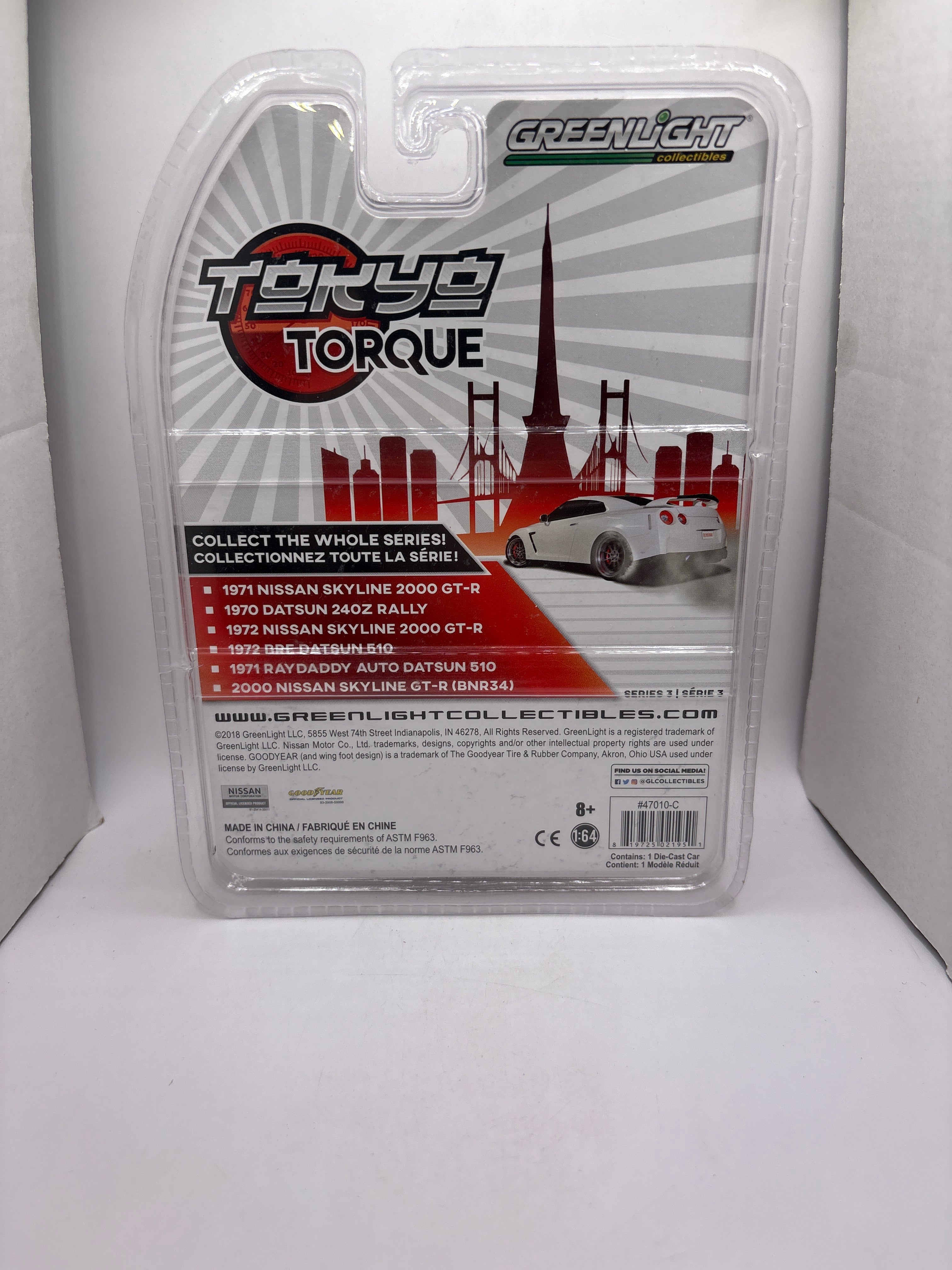Greenlight 1972 Nissan Skyline 2000 GT-R Diecast silver