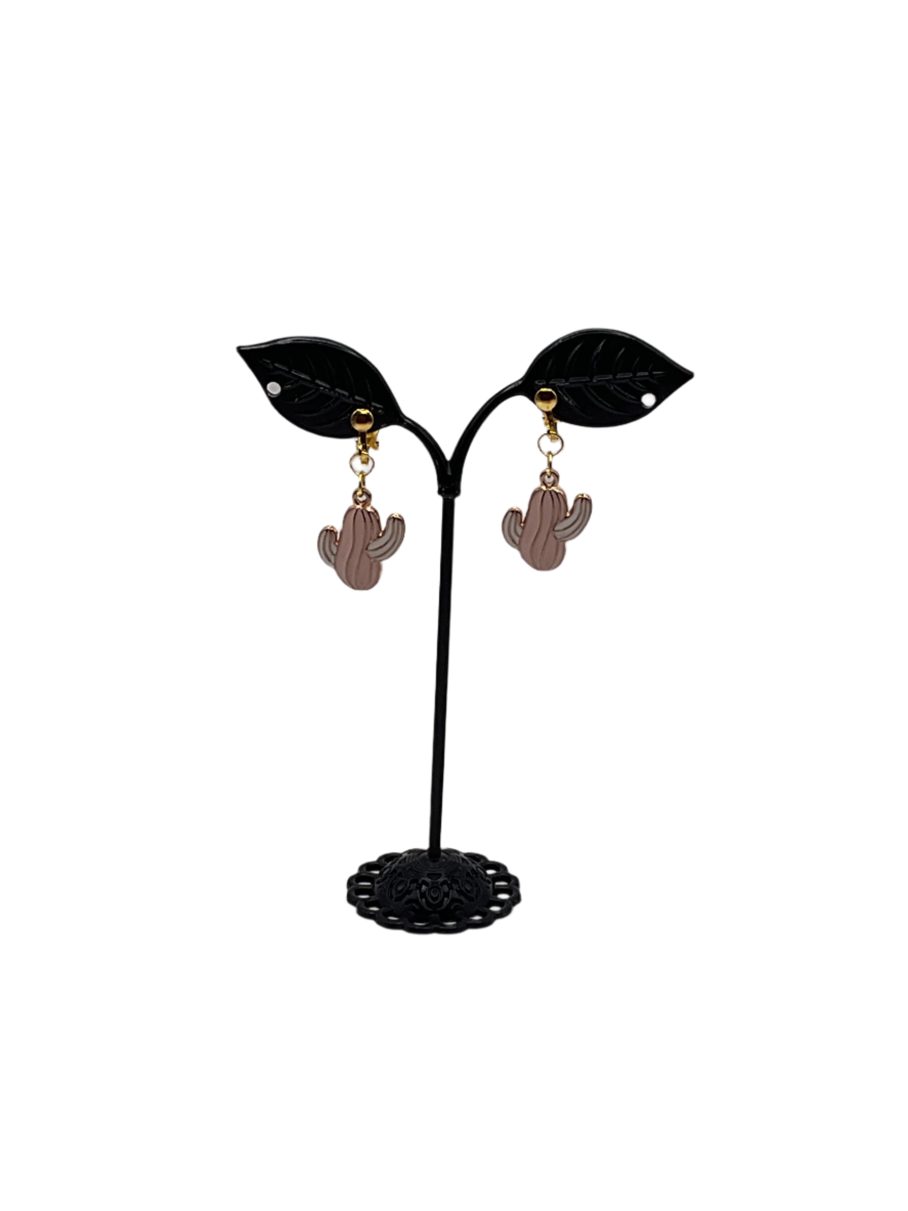 Pink Cactus earrings
