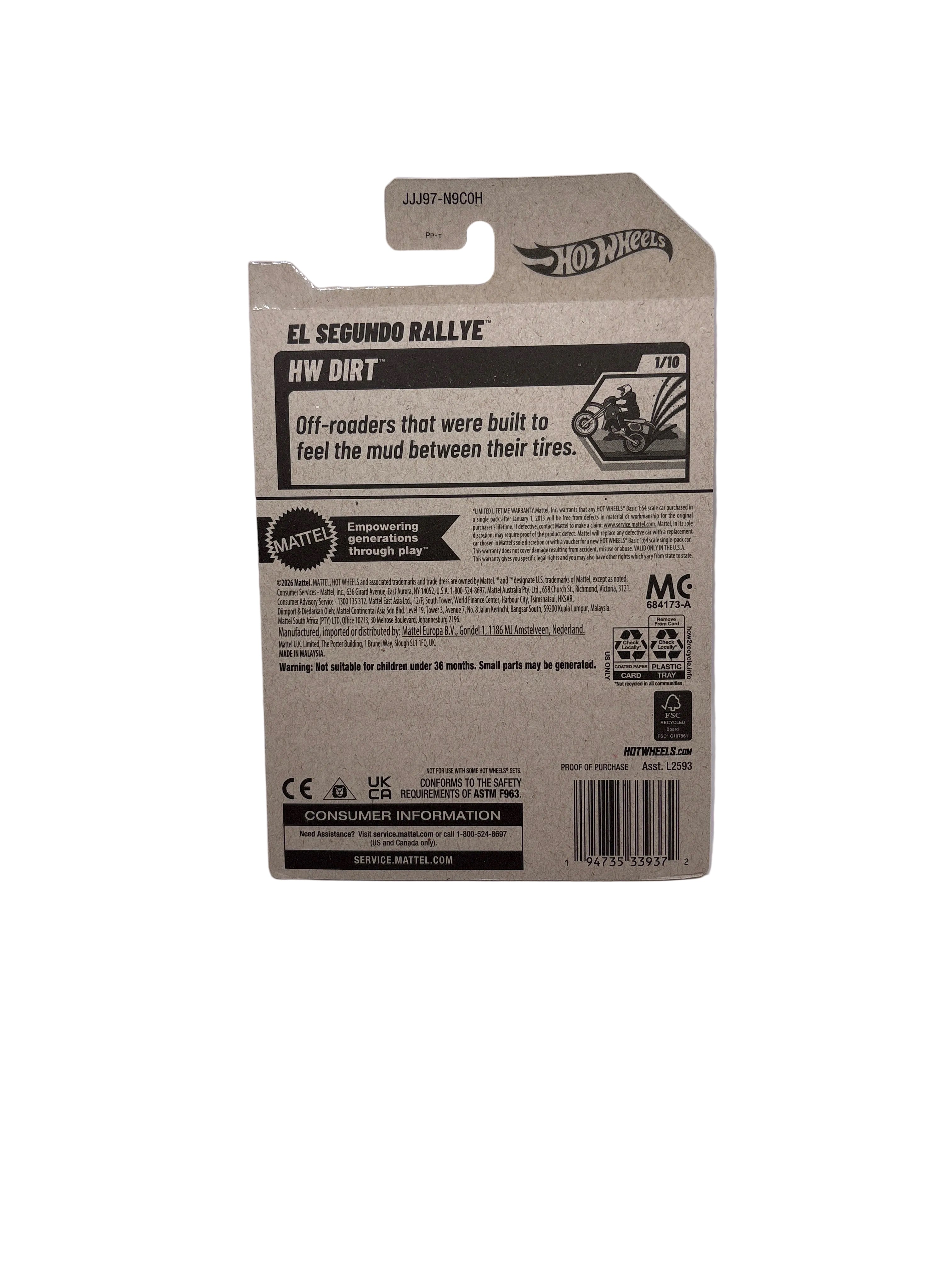 Hot Wheels El Segundo Rallye Diecast black