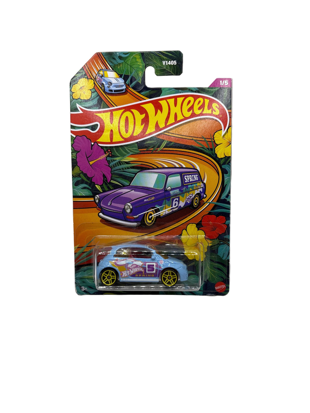 Hot Wheels Fiat 500 Diecast blue