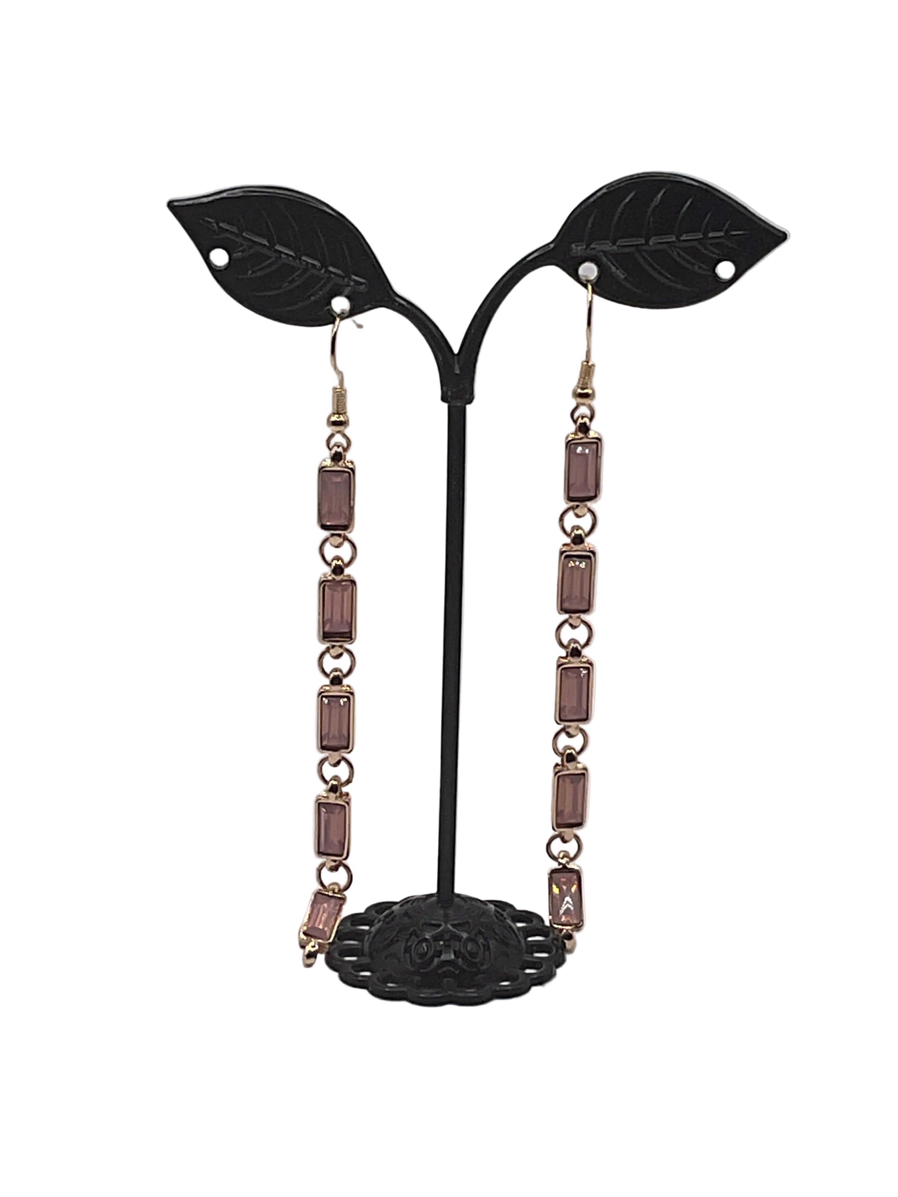 Stacked Gemstone Earrings
