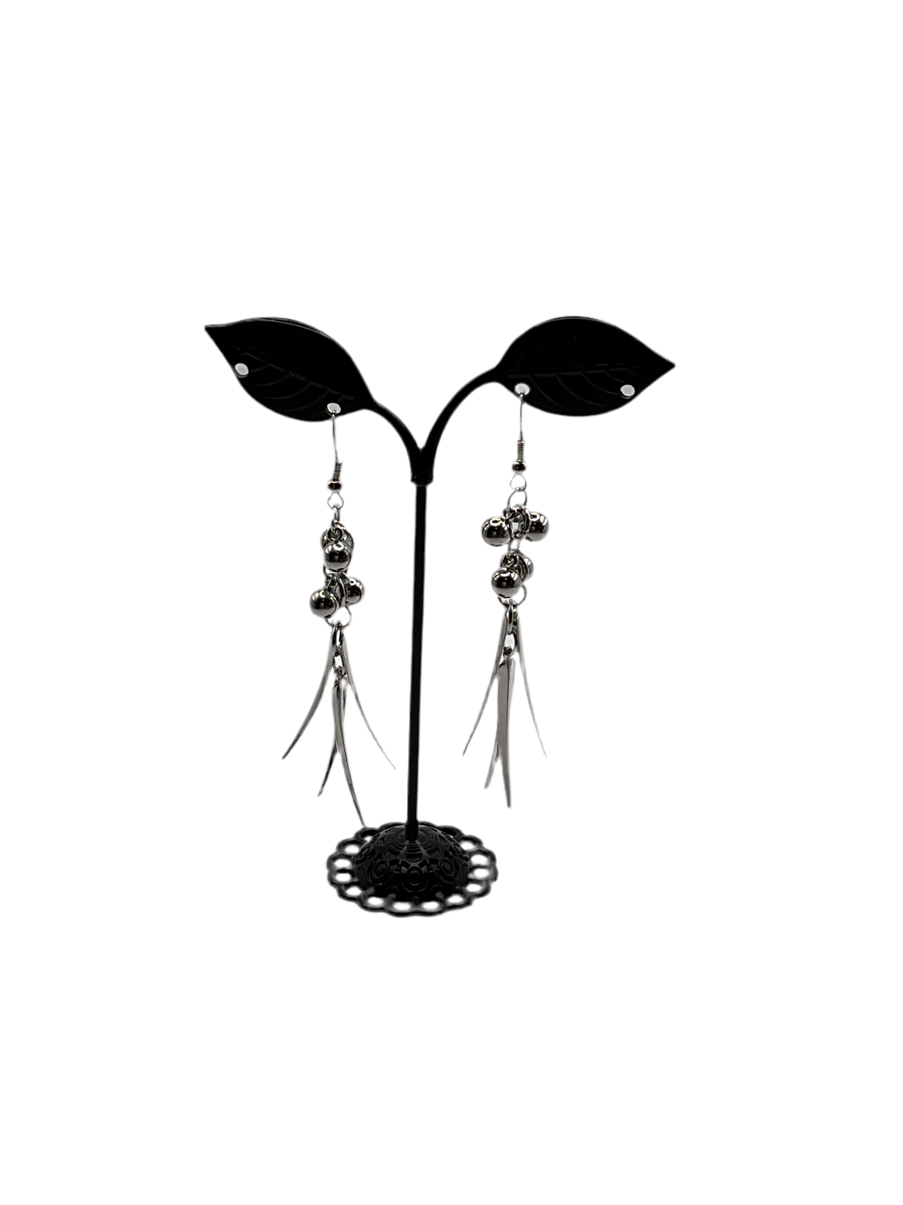 Silver earrings