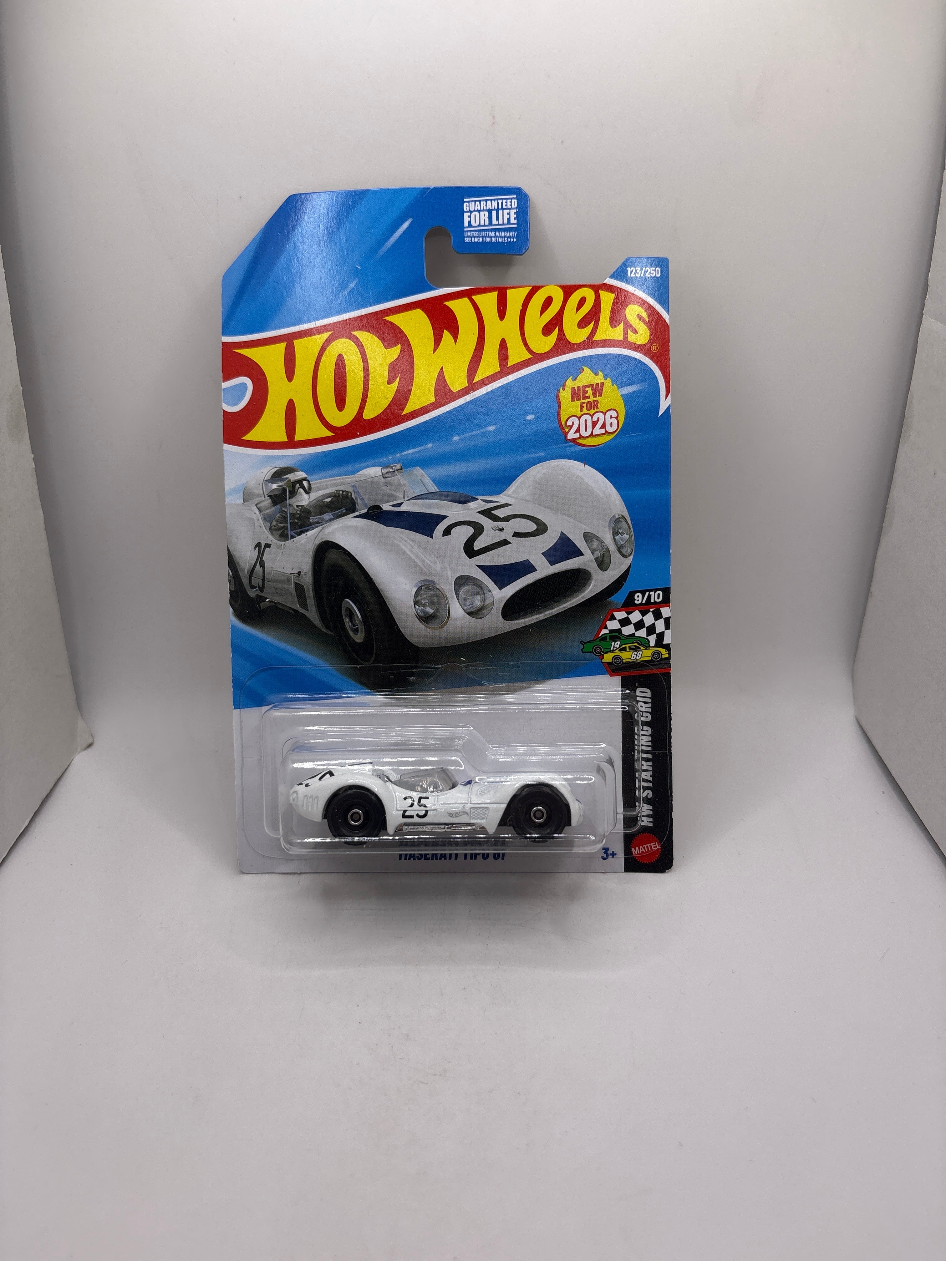 Hot Wheels Maserati Tipo 61 Diecast white