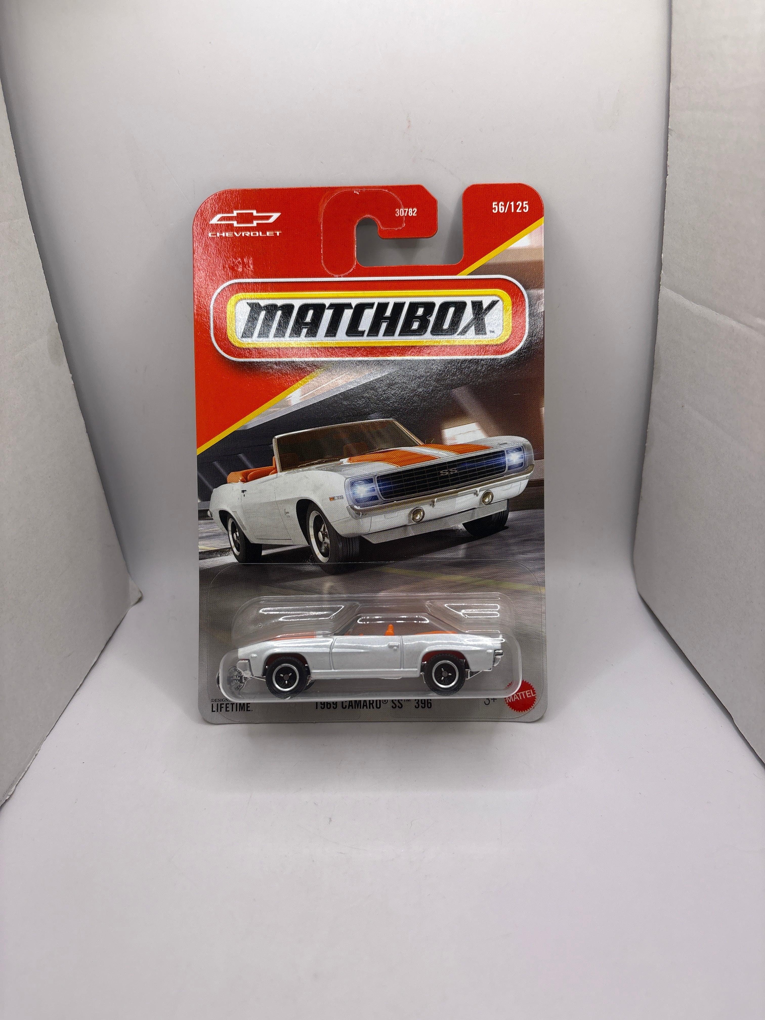 Matchbox 1969 Camaro SS 396 Diecast white