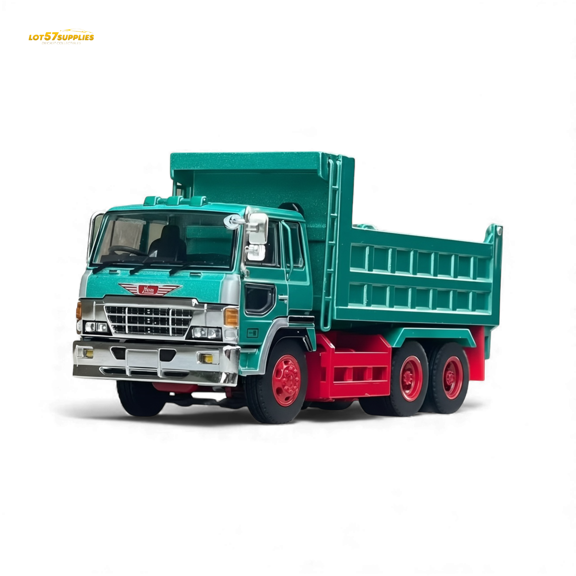(Pre-Order) DBGT Hino Super Dolphin Dump Truck Green 1:64