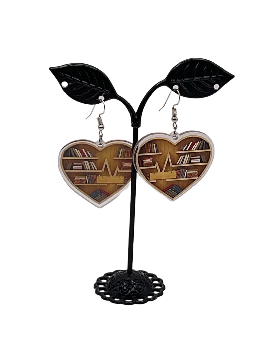 Bookshelf Earrings